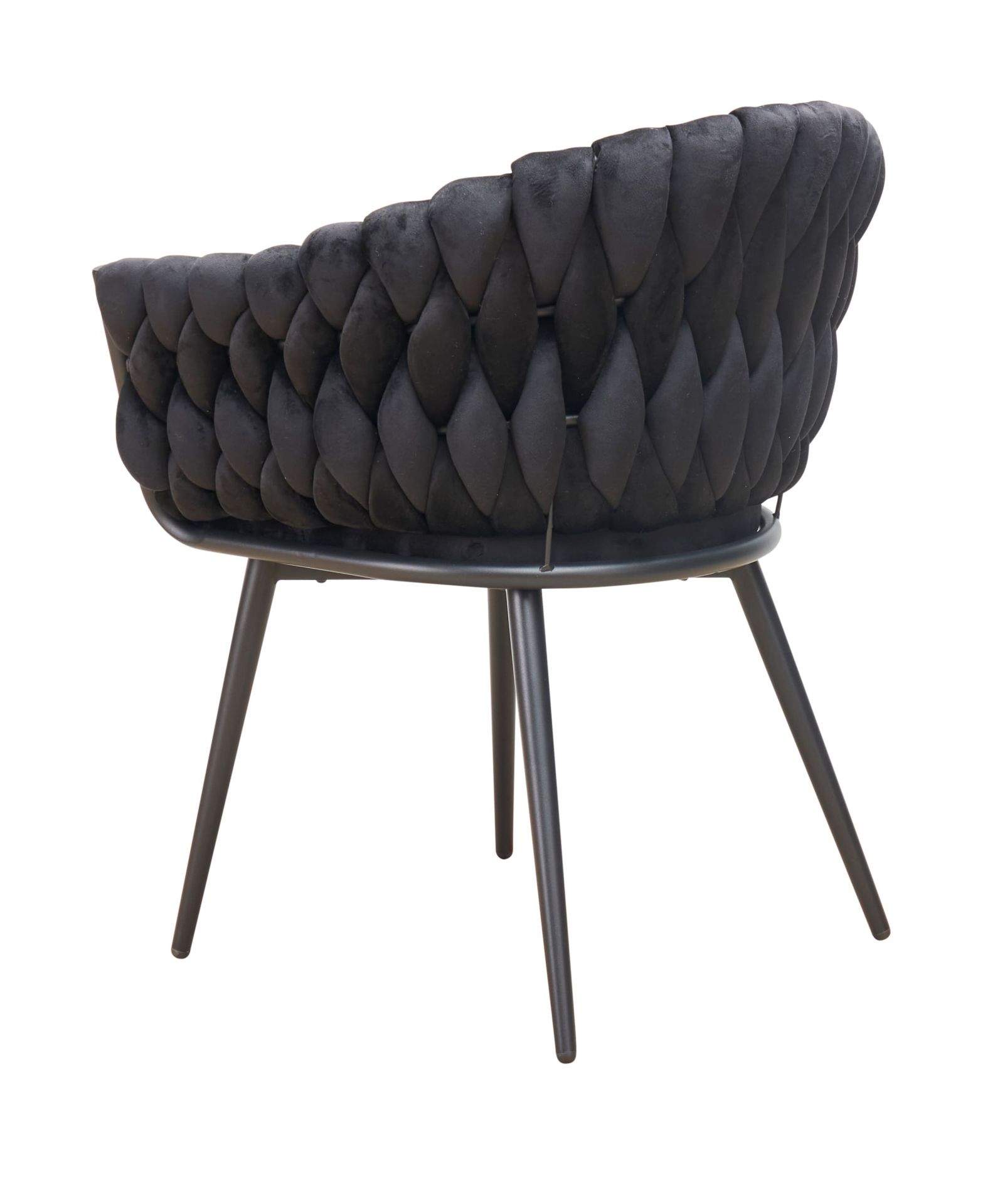 Esszimmerstuhl Georgia Flechtoptik Samt Schwarz Armlehnenstuhl Designerstuhl Esszimmerstuhl Georgia Flechtoptik Samt Schwarz Armlehnenstuhl Designerstuhl