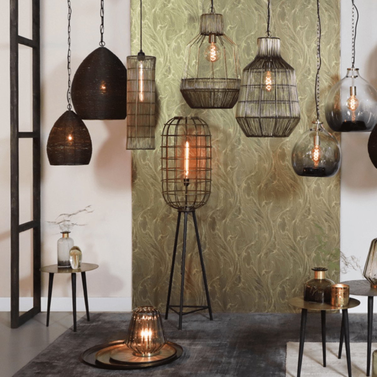 Stehleuchte Stehlampe Dreifuß TOAH von Light & Living Ø36,5x151 cm Antik Bronze-Schwarz