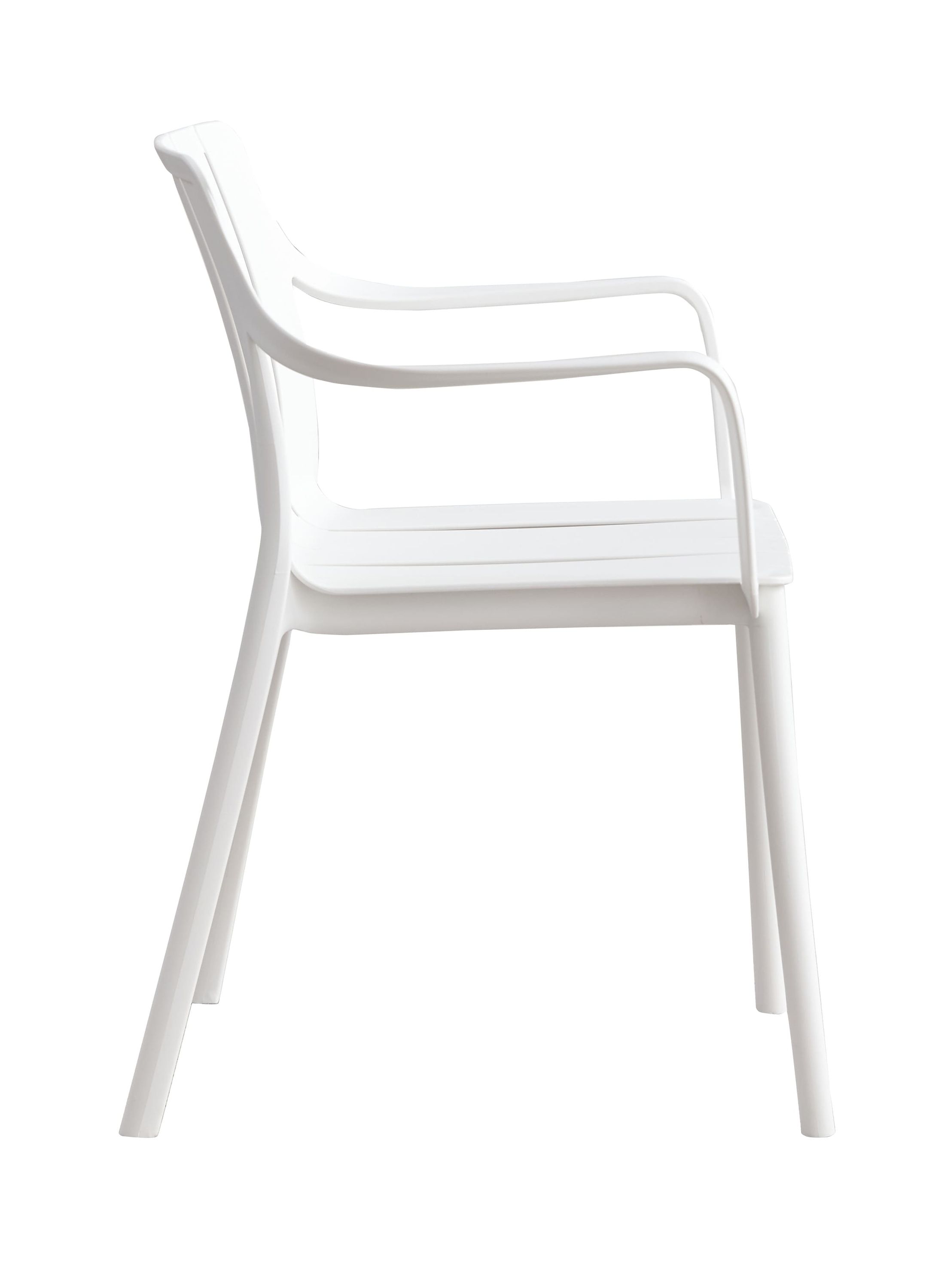 Stapelstuhl Ecuador Gartenstuhl Bistrostuhl Kunststoffstuhl Weiß