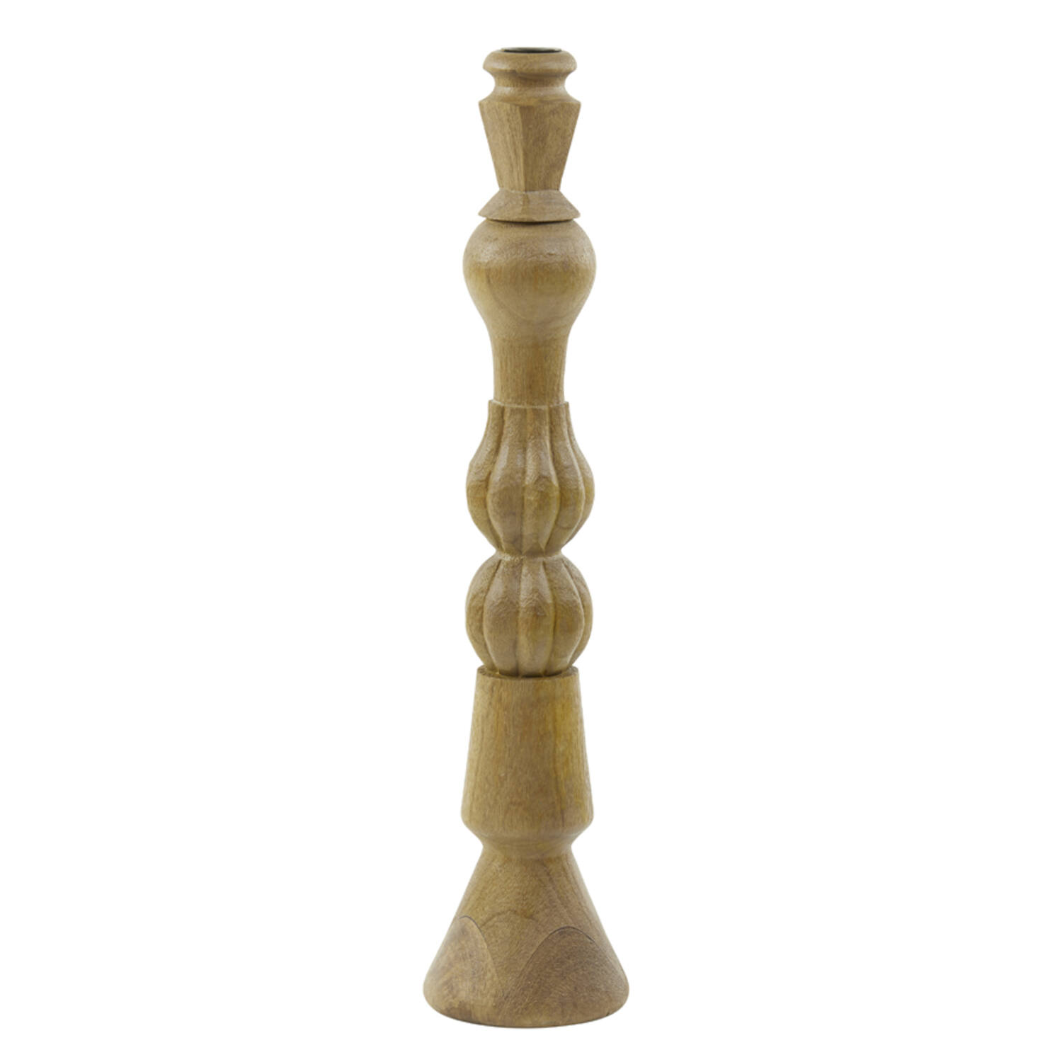 Kerzenständer TAVOLA von Light & Living Kerzenhalter Ø11x52 cm Holz Matt Braun Kerzenständer TAVOLA von Light & Living Kerzenhalter Ø11x52 cm Holz Matt Braun