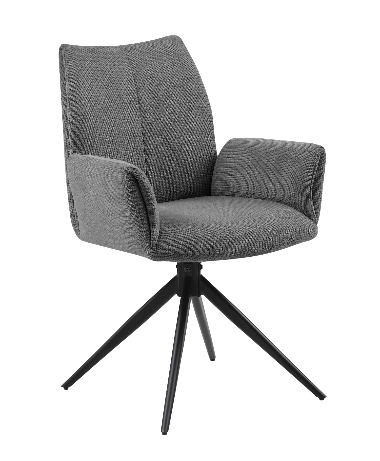 Esszimmerstuhl Kamerun Drehstuhl Webstoff Anthrazit Polsterstuhl Armlehnstuhl Sessel Esszimmerstuhl Kamerun Drehstuhl Webstoff Anthrazit Polsterstuhl Armlehnstuhl Sessel
