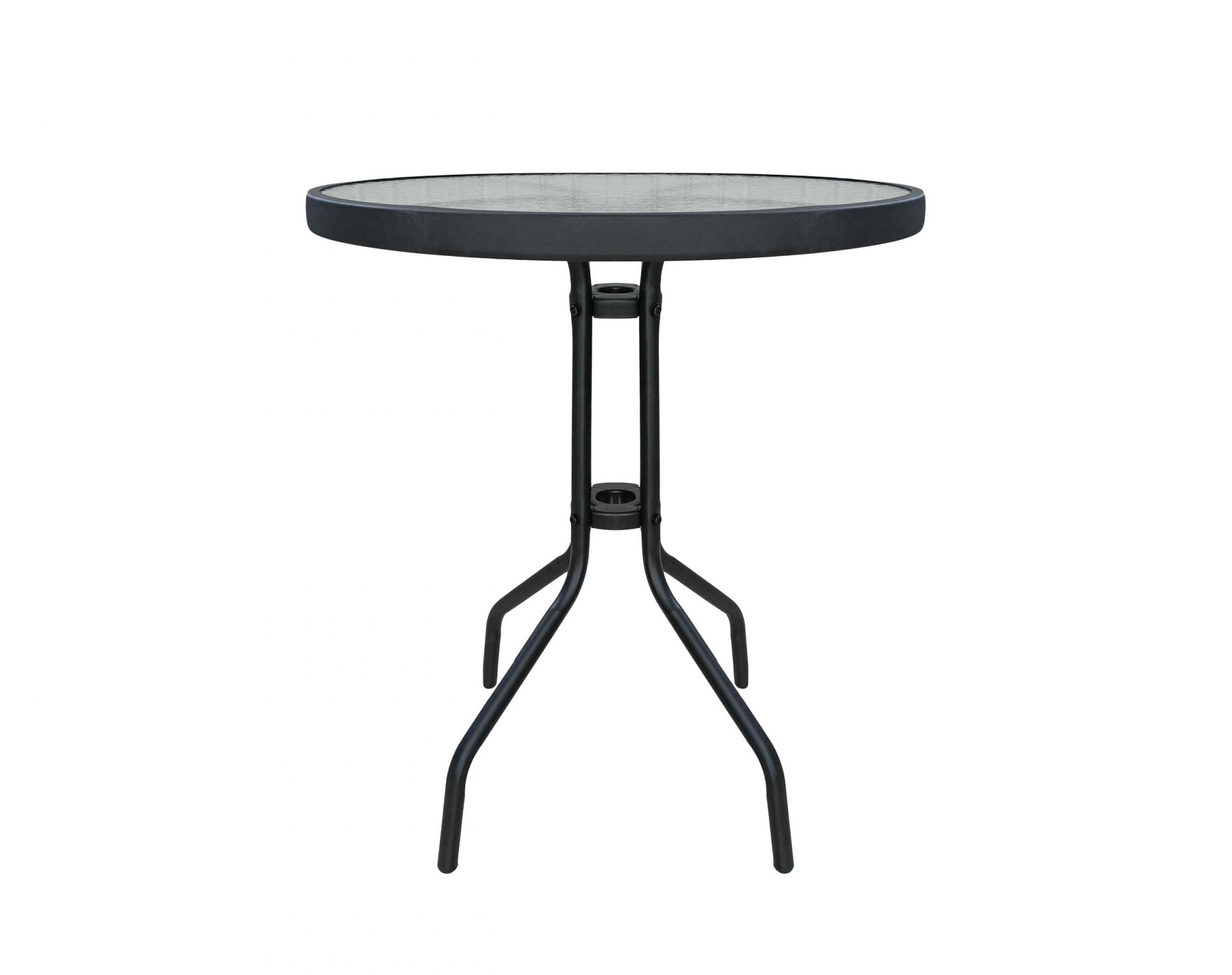 Gartentisch Ibiza Balkontisch Bistrotisch Ø60cm rund schwarz Metall/Glas Gartentisch Ibiza Balkontisch Bistrotisch Ø60cm rund schwarz Metall/Glas