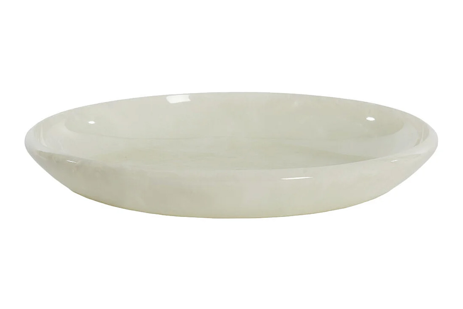 Dekoschale Schale BELAWAN von Light & Living Ø34x6 cm Kunststoff Weiß