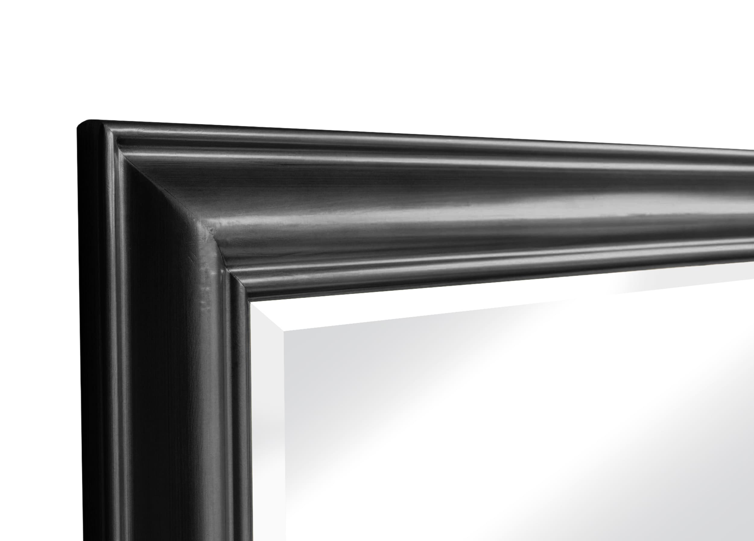 Wandspiegel Schlicht Schwarz 180x80 cm XL Spiegel Landhaus-Stil Ganzkörperspiegel