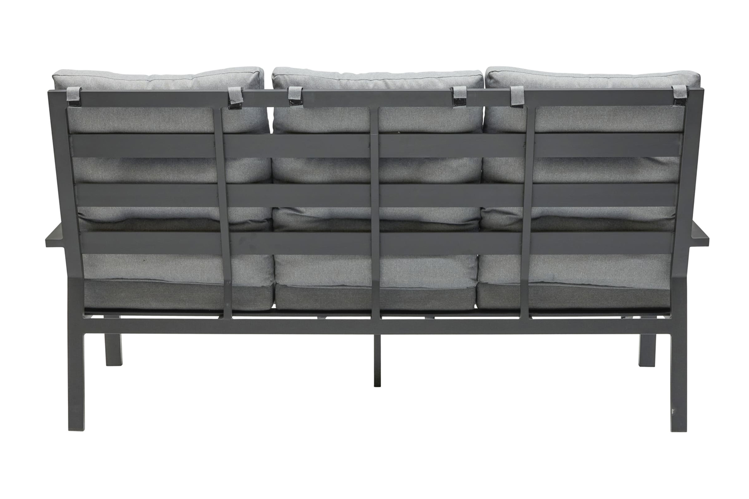 Loungesofa Burundi 3-Sitzer 210cm Gartensofa mit Polster Anthrazit Loungesofa Burundi 3-Sitzer 210cm Gartensofa mit Polster Anthrazit