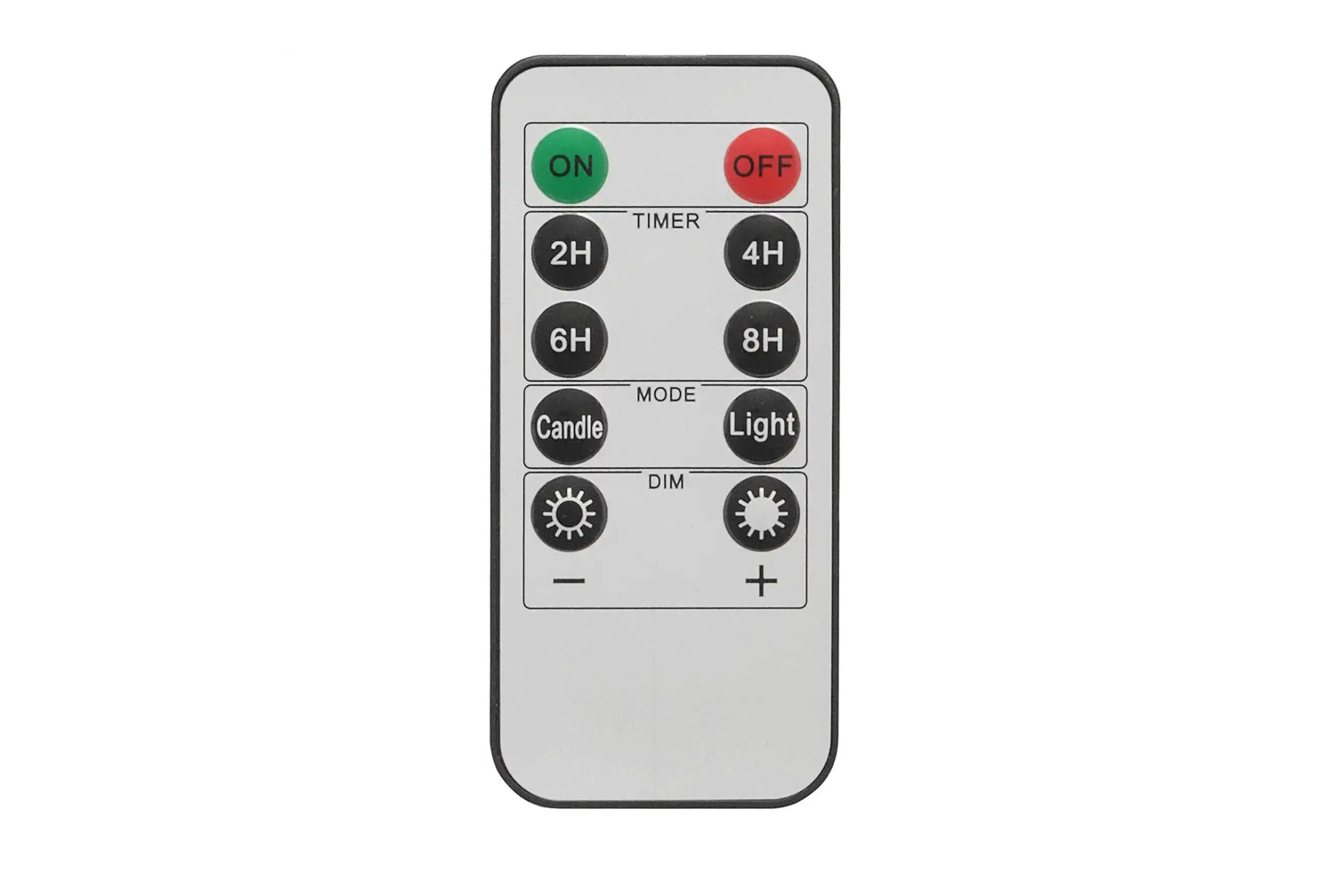 LED-Kerzen Set mit Fernbedienung Timer 3-tlg. im Glas Grau
