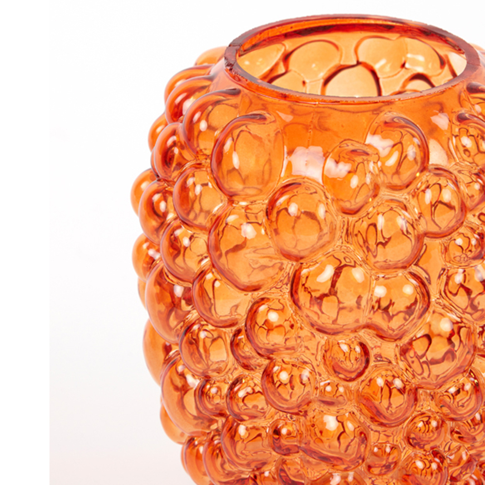 Dekovase Vase ALFREDO von Light & Living Blumenvase Tischvase Ø12x15 cm Orange