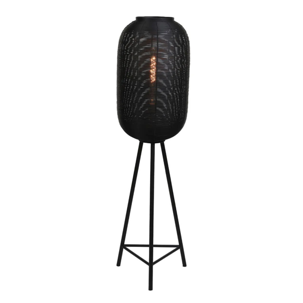 Stehleuchte Dreifuß TOMEK von Light & Living Ø35x136 cm Stehlampe Matt Schwarz Stehleuchte Dreifuß TOMEK von Light & Living Ø35x136 cm Stehlampe Matt Schwarz