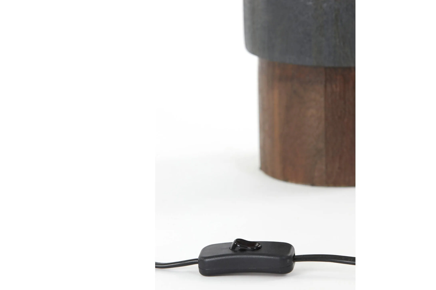 Lampenfuß MANILLA von Light & Living Tischleuchte Ø15x45 cm Holz Braun-Schwarz