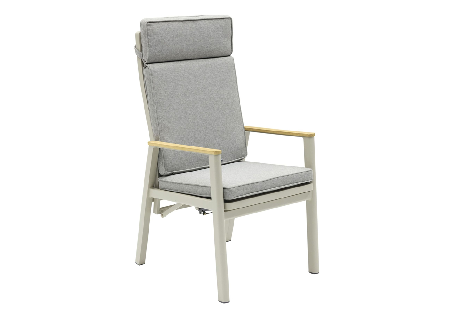 Positionsstuhl Austin Verstellsessel Gartenstuhl Teak-Armlehne Taupe-Grau Positionsstuhl Austin Verstellsessel Gartenstuhl Teak-Armlehne Taupe-Grau
