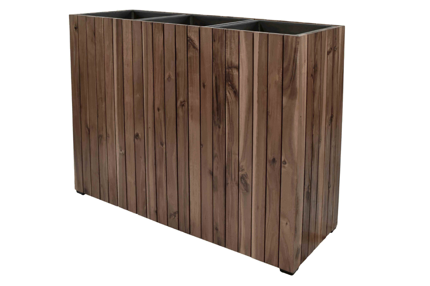 Pflanzgefäß Colorado 2 Pflanzkasten Blumenkasten Akazienholz 93x33x72 cm mit Einsatz Pflanzgefäß Colorado 2 Pflanzkasten Blumenkasten Akazienholz 93x33x72 cm mit Einsatz