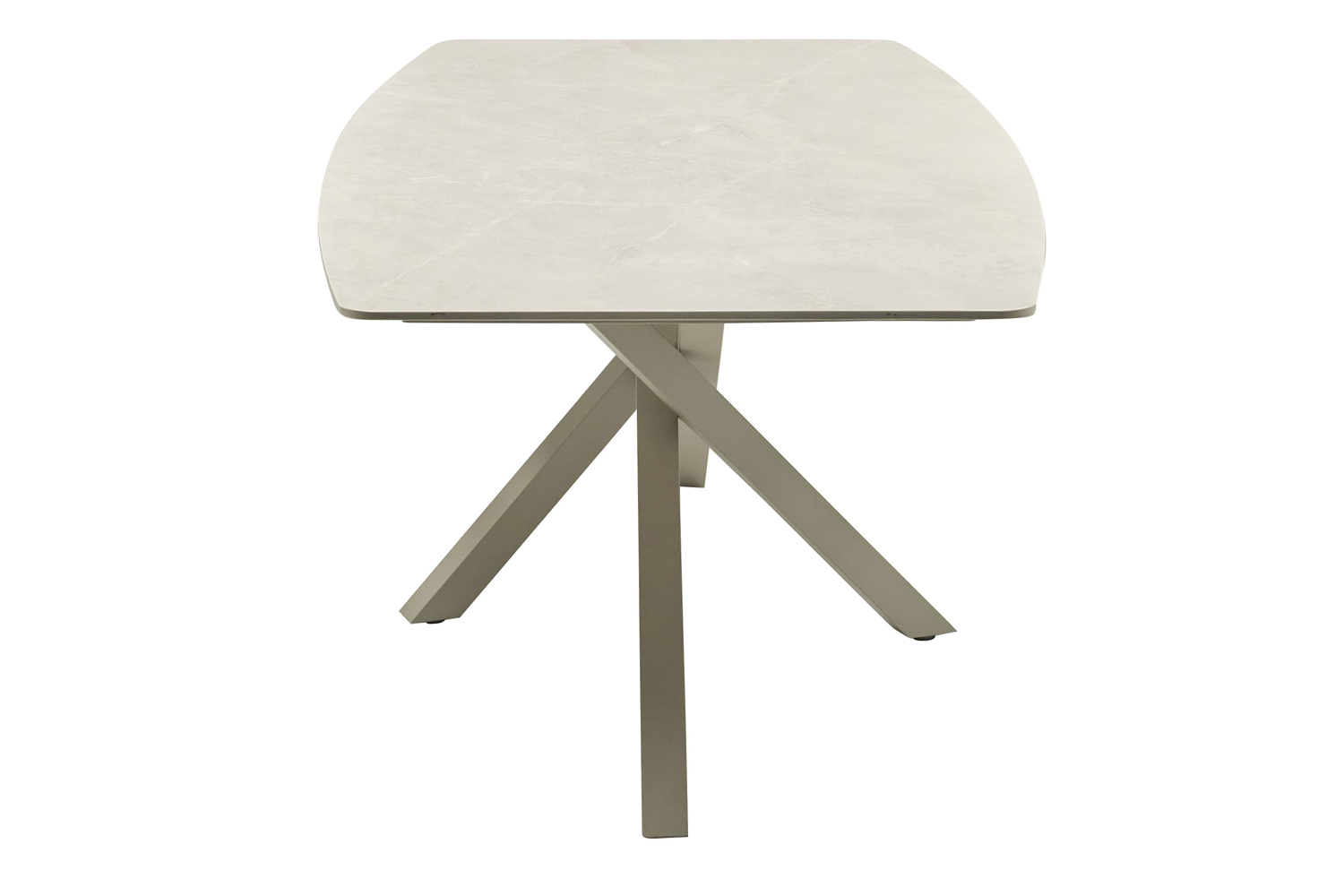 Gartentisch Concord Esstisch Terrassentisch 200x100x75cm sintered stone Taupe-Beige