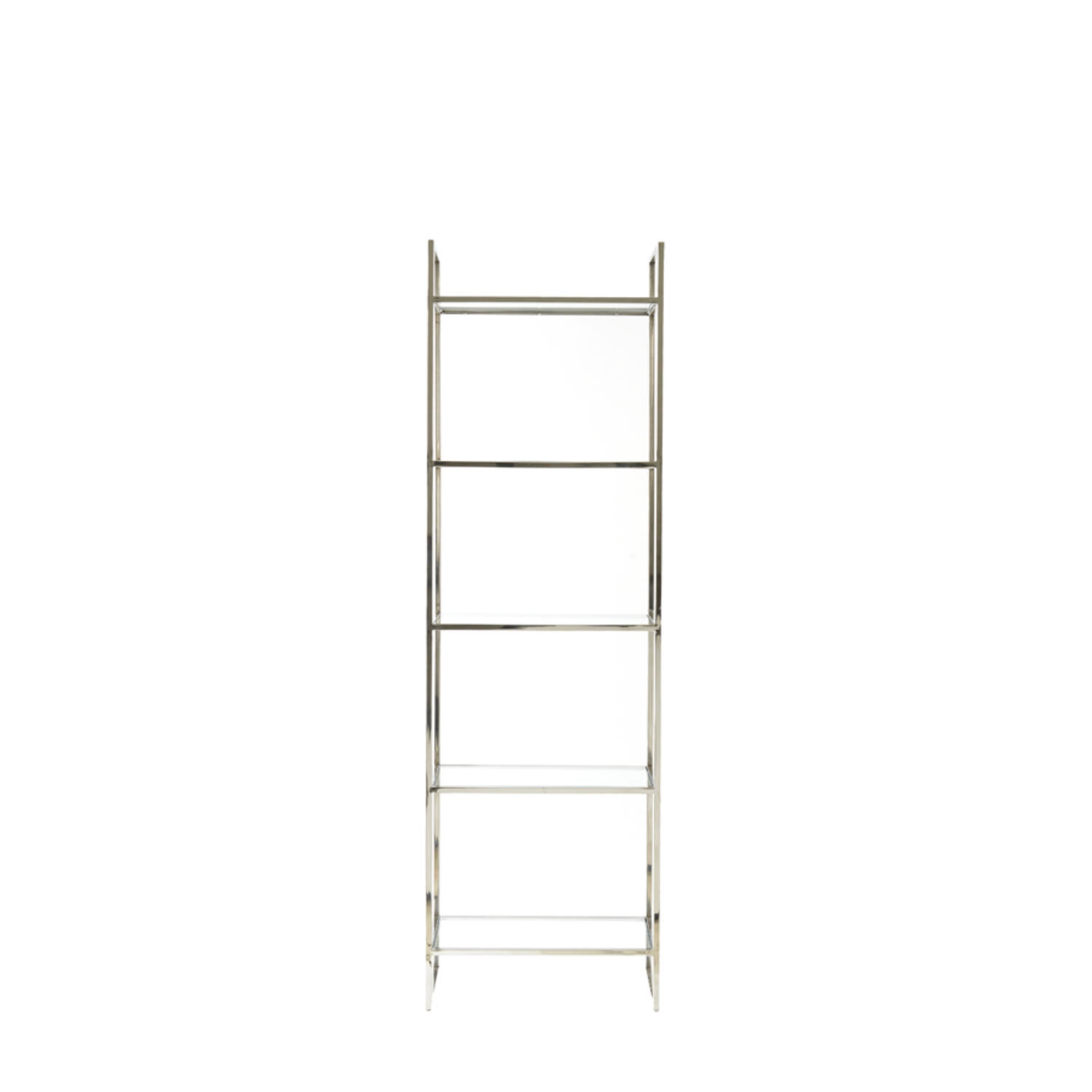 Standregal MARIKI von Light & Living 55x40x180 cm Schrank offen Glas-Nickel