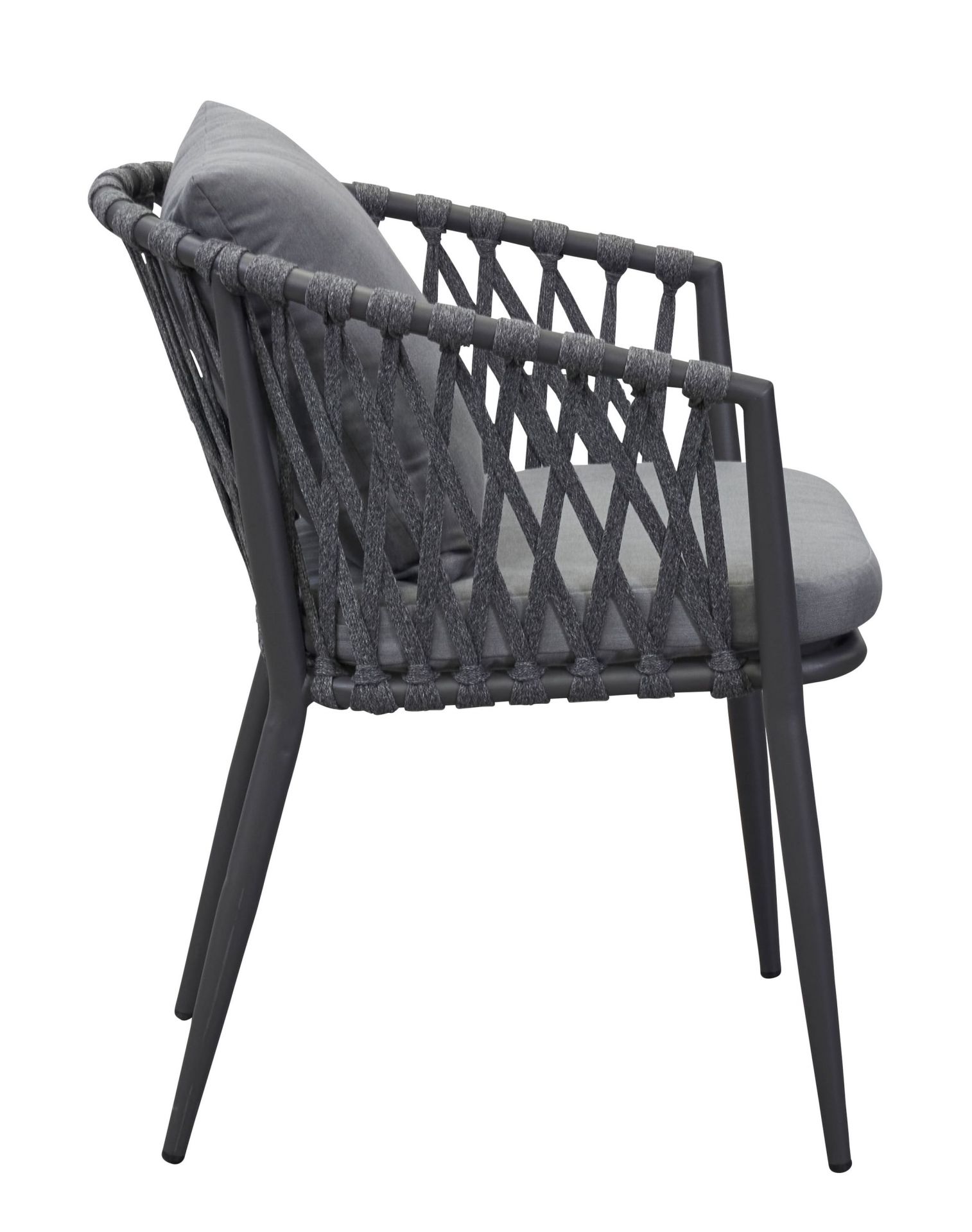 Stapelstuhl Gartenstuhl Armlehnenstuhl Vienna Rope anthrazit Stapelstuhl Gartenstuhl Armlehnenstuhl Vienna Rope anthrazit