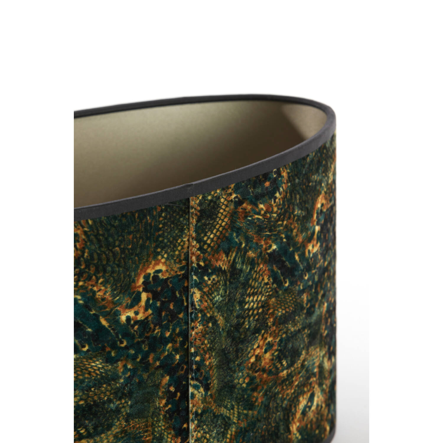 Lampenschirm Zylinder KEYON von Light & Living Grün oval 38x17,5x19 cm