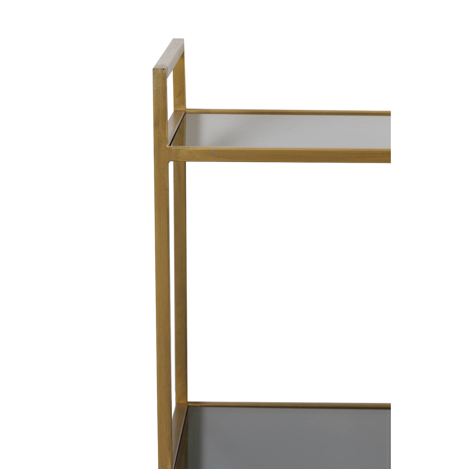 Standregal MARIKI von Light & Living 55x40x180 cm Schrank offen Rauchglas-Gold Standregal MARIKI von Light & Living 55x40x180 cm Schrank offen Rauchglas-Gold