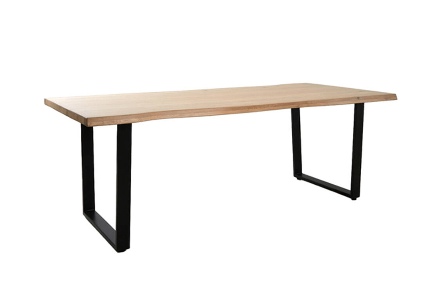 Esstisch LEXIE von Light & Living Eichenholz naturell-schwarz U-Gestell 220 cm Esstisch LEXIE von Light & Living Eichenholz naturell-schwarz U-Gestell 220 cm