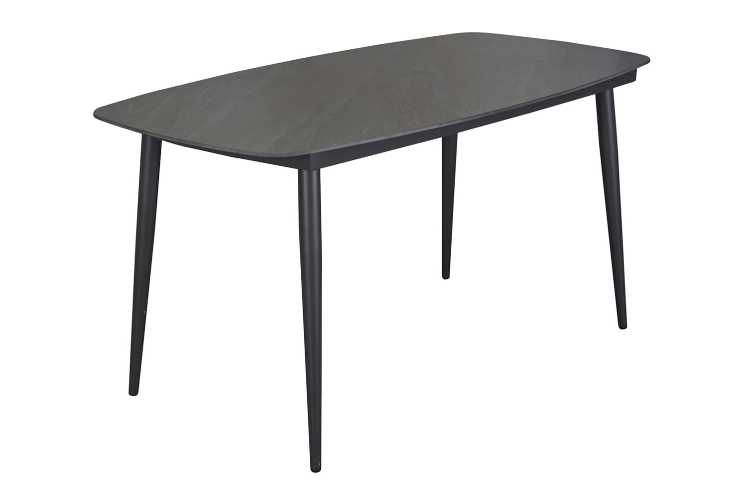 Gartentisch Balu Esstisch Terrassentisch 160x90x75cm Aluminium/sintered stone Anthrazit