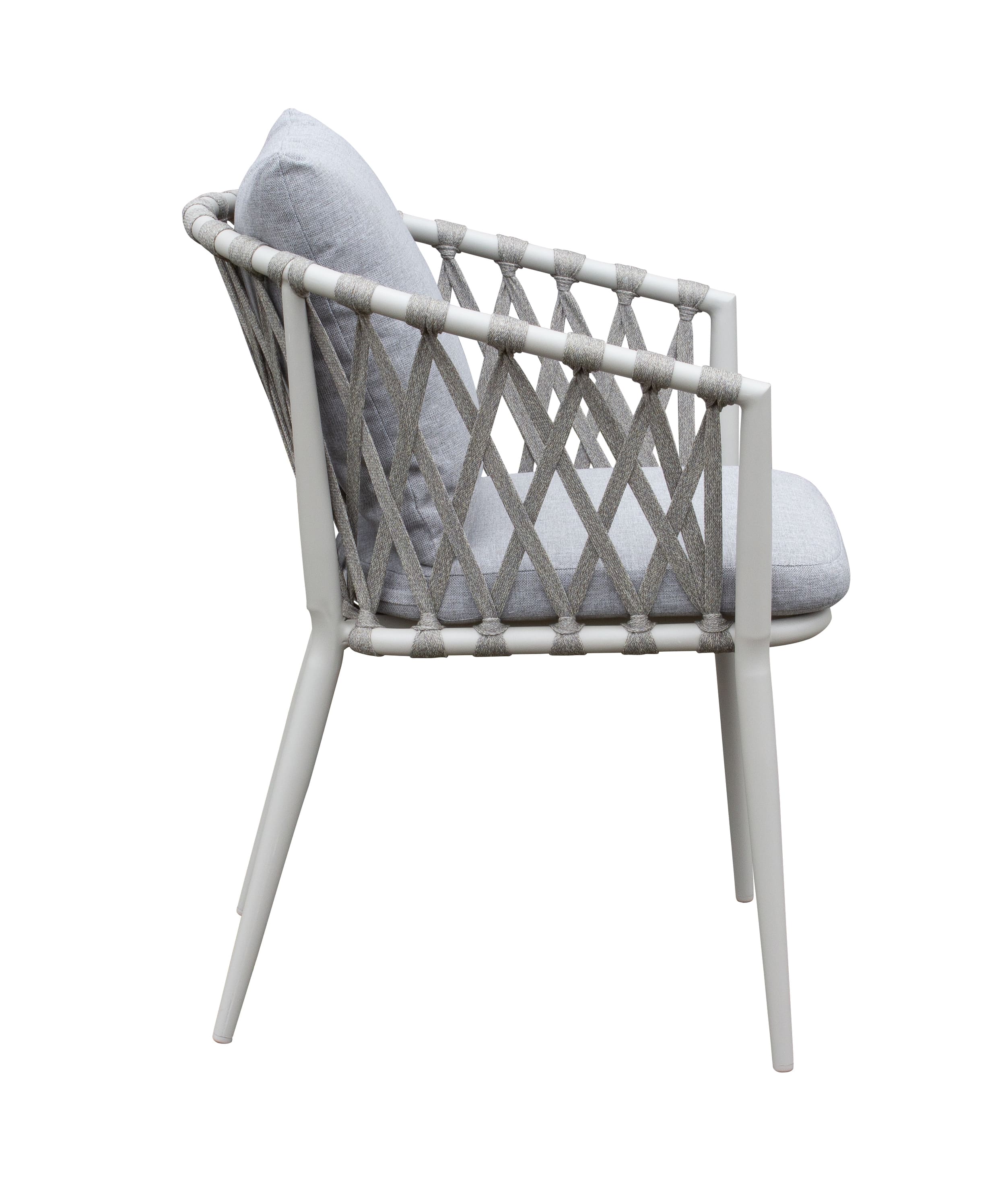 Stapelstuhl Gartenstuhl Armlehnenstuhl Vienna Rope taupe-taupe