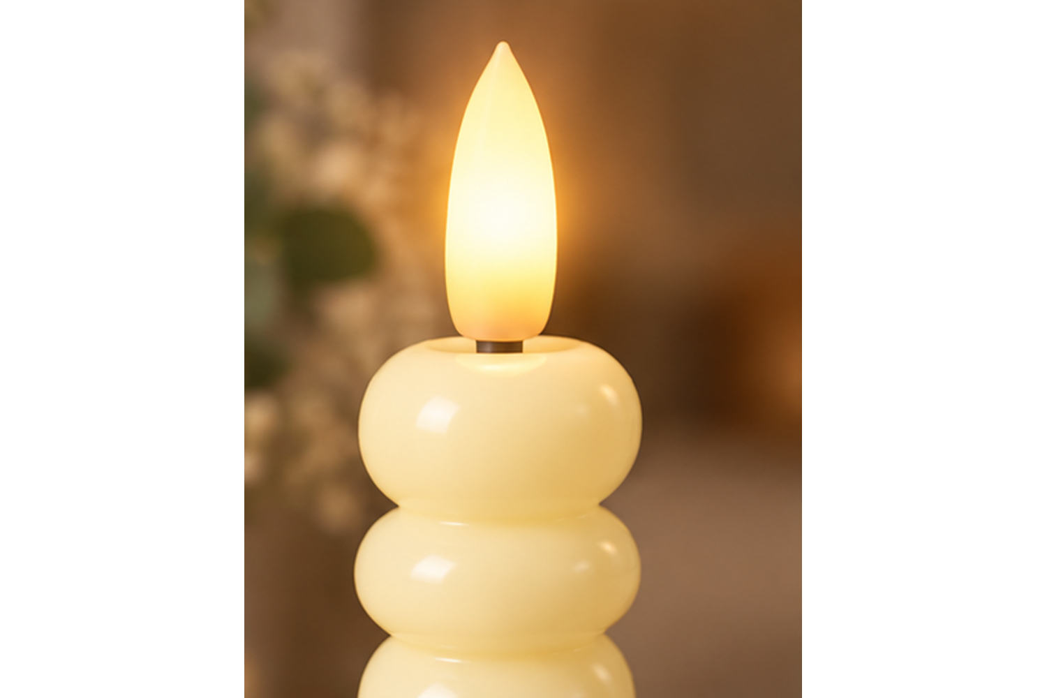 0017531-led-stabkerzen-echtwachs-dinnerkerze-creme_4.jpg LED-Stabkerzen 2er Set Ø2,2x22 cm Dinnerkerze Timer Creme