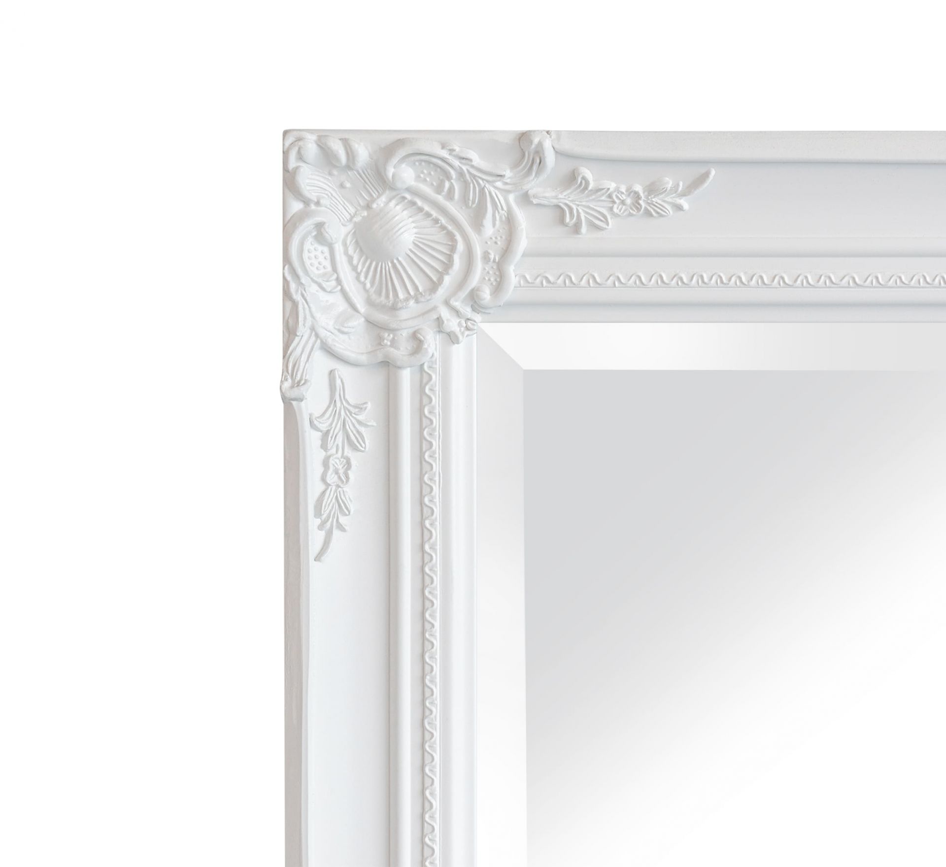Wandspiegel Barock XXL Spiegel Weiß 200 x 100 cm Antik-Stil Ganzkörperspiegel