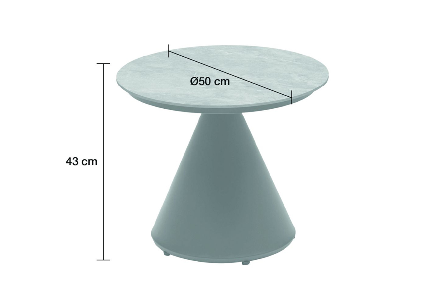 Couchtisch Madison Beistelltisch Gartentisch Ø50x43 cm Rund Betonoptik Keramik Couchtisch Madison Beistelltisch Gartentisch Ø50x43 cm Rund Betonoptik Keramik