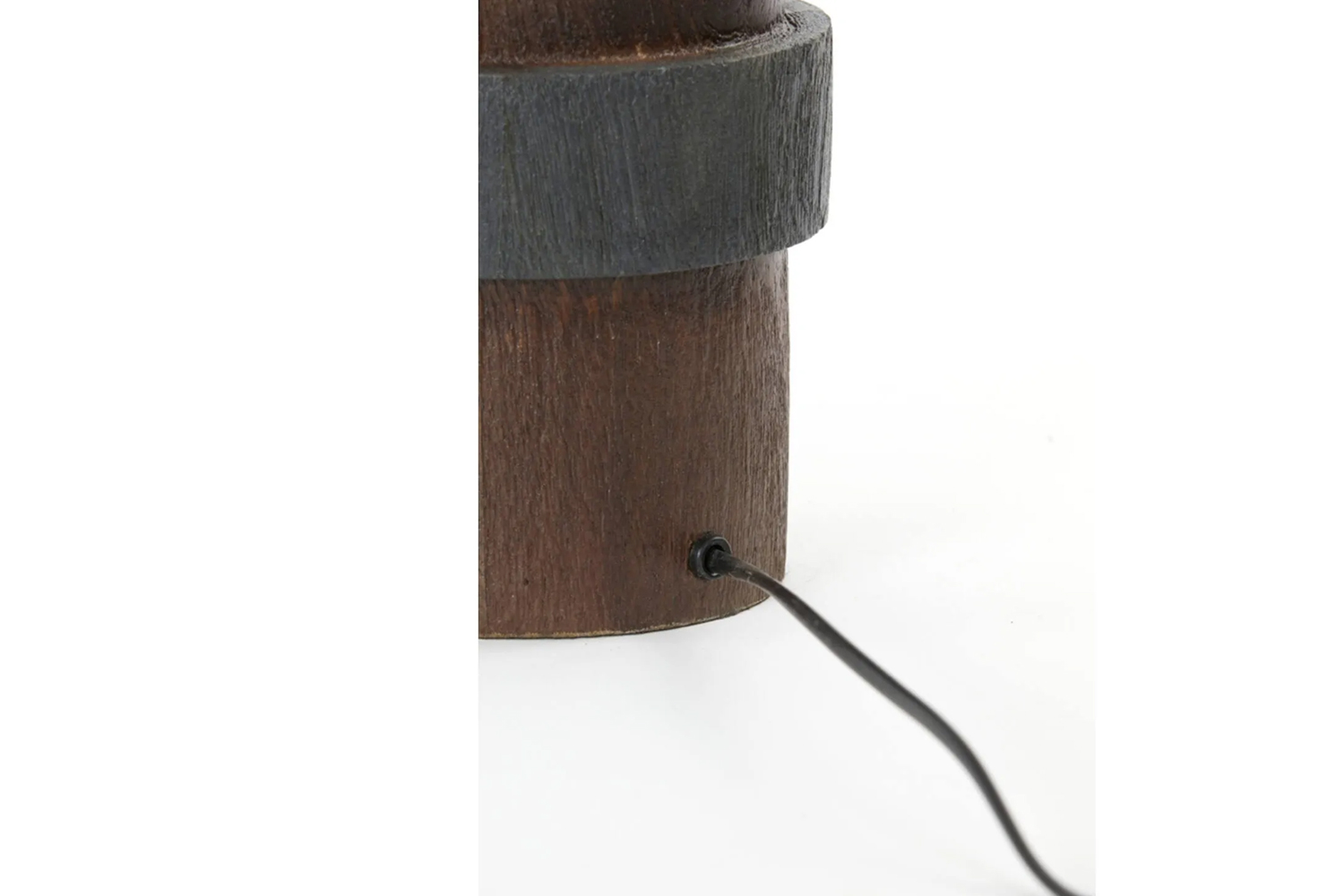 Lampenfuß MANILLA von Light & Living Tischleuchte Ø15x45 cm Holz Braun-Schwarz