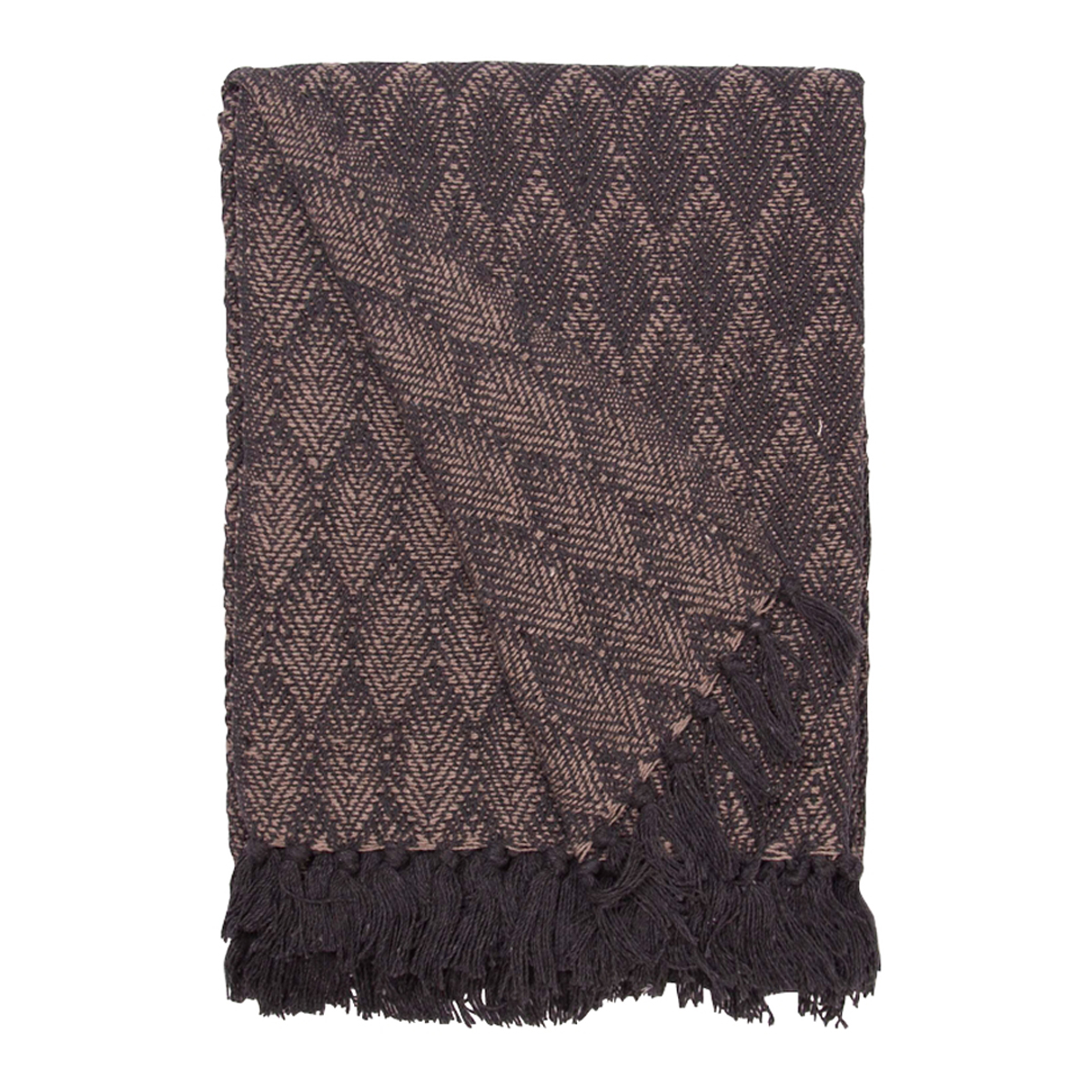 Decke Überwurf Blatt 100% Baumwolle 130x180 cm Skandinavisch