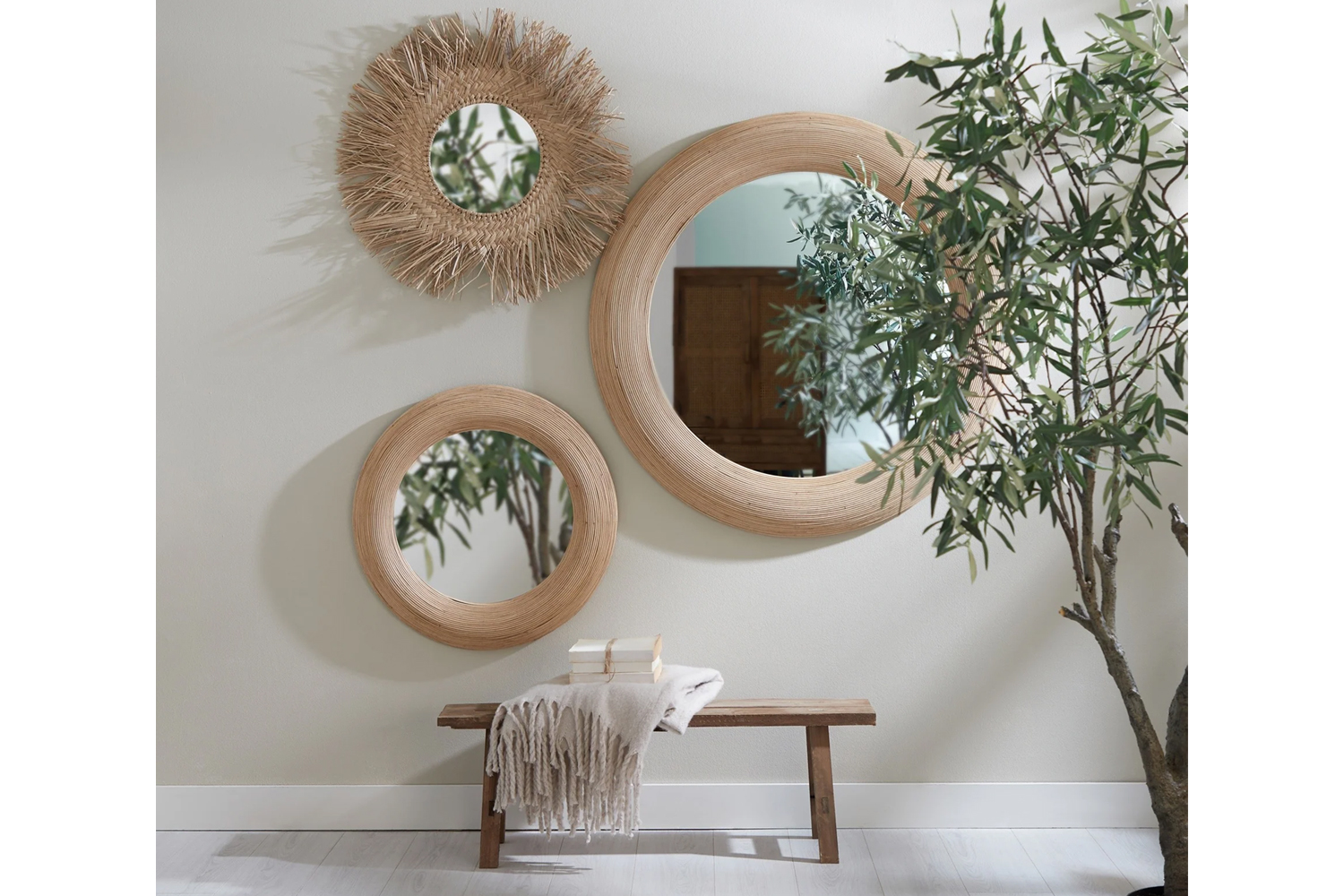 Bank SAFANE von Light & Living 108x20x36,5 cm Holz Natur