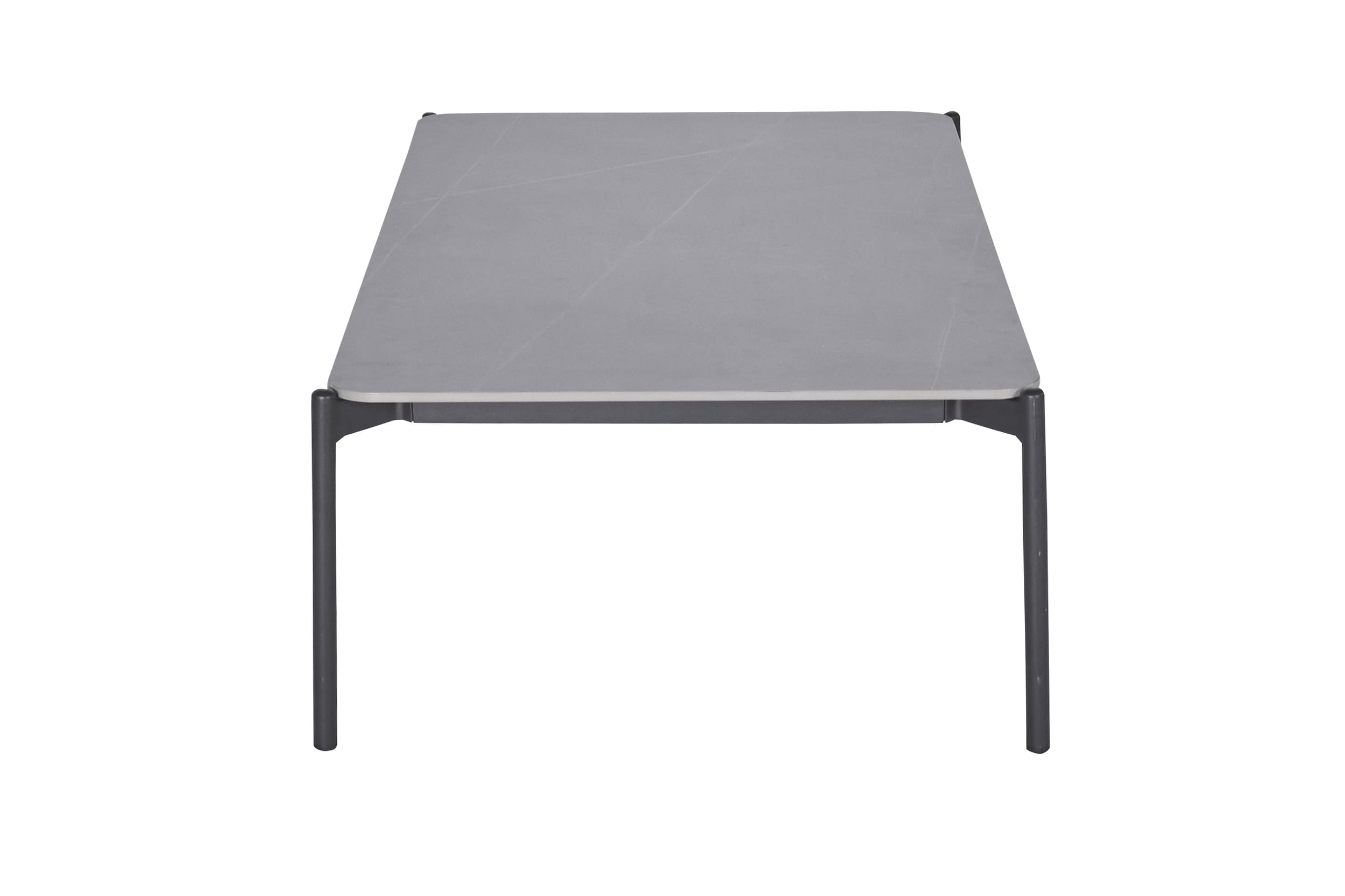 Gartentisch Balu Loungetisch 120x70 cm grau Aluminium/sintered stone