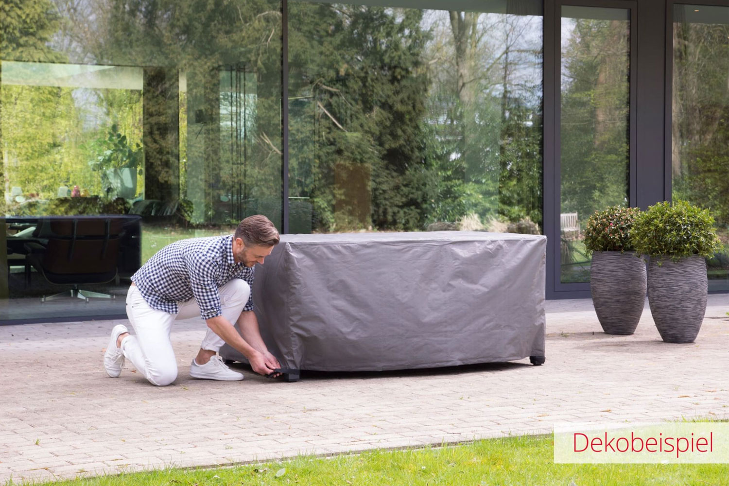 Schutzhülle Abdeckung für 3-Sitzer Sofa 220x95x110 cm Gartenmöbel