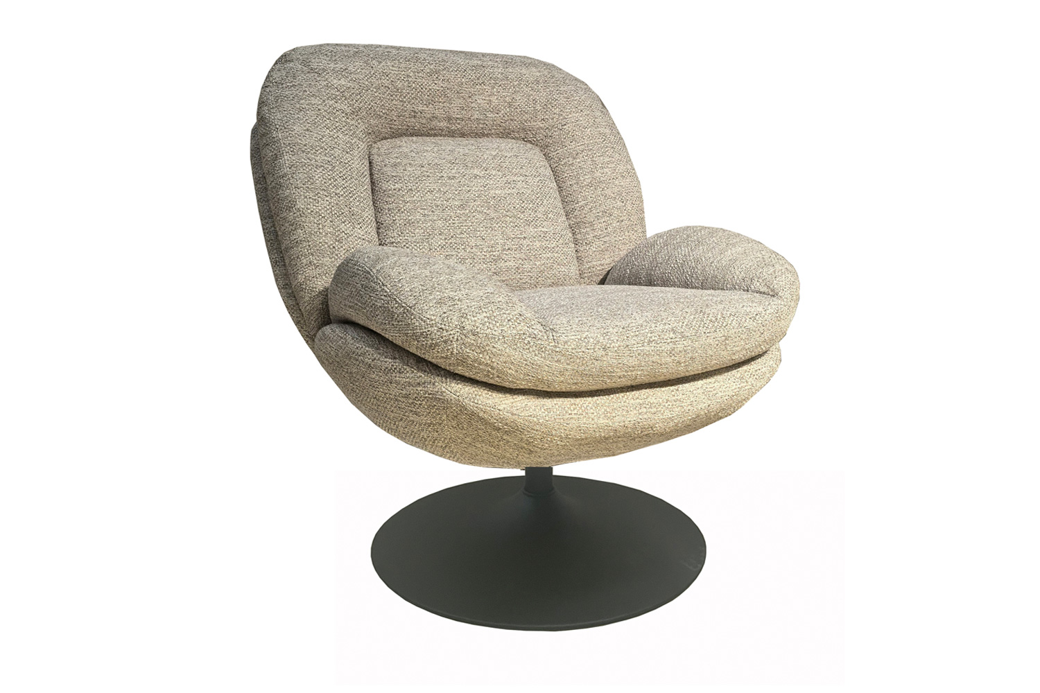 Drehsessel Miro Relaxsessel Loungesessel Webstoff Beige