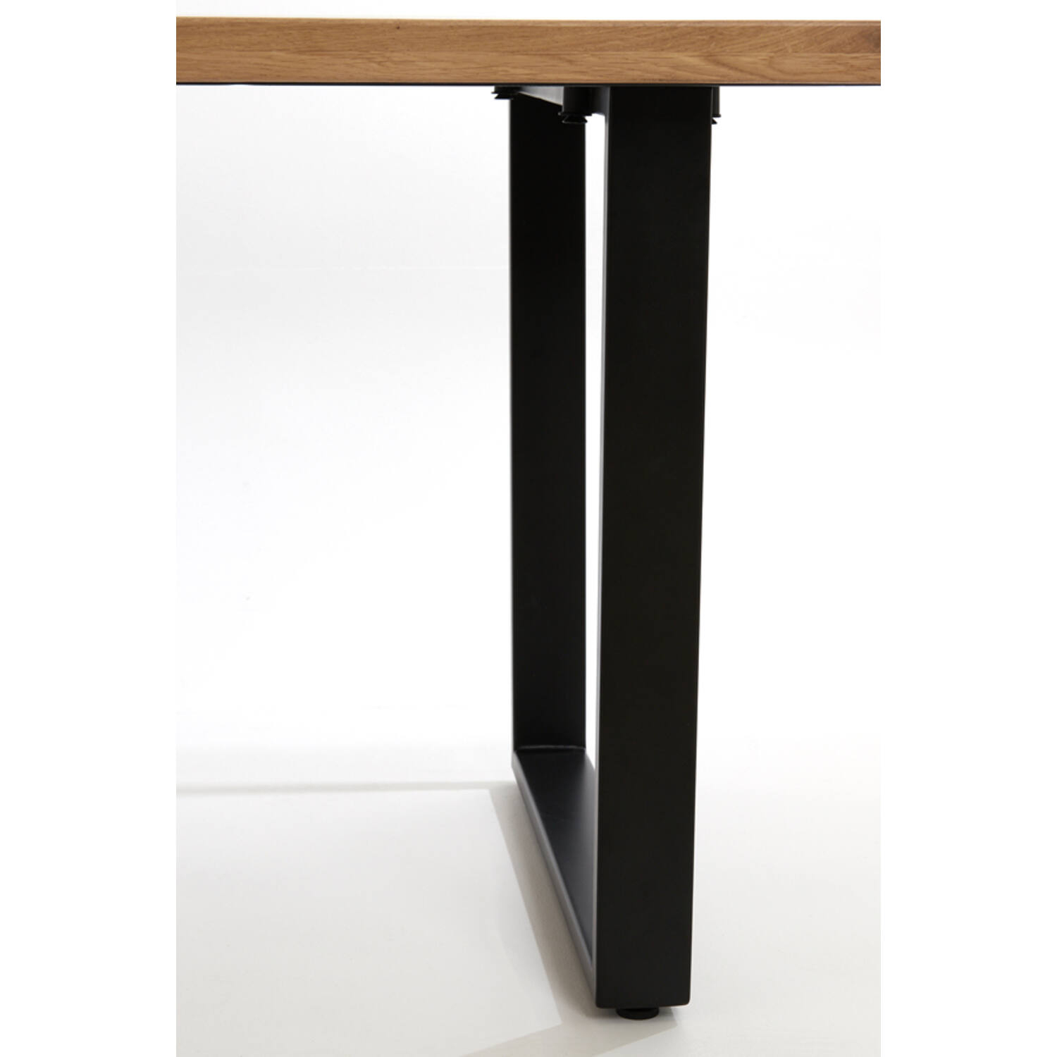 Esstisch LEXIE von Light & Living Eichenholz naturell-schwarz U-Gestell 220 cm