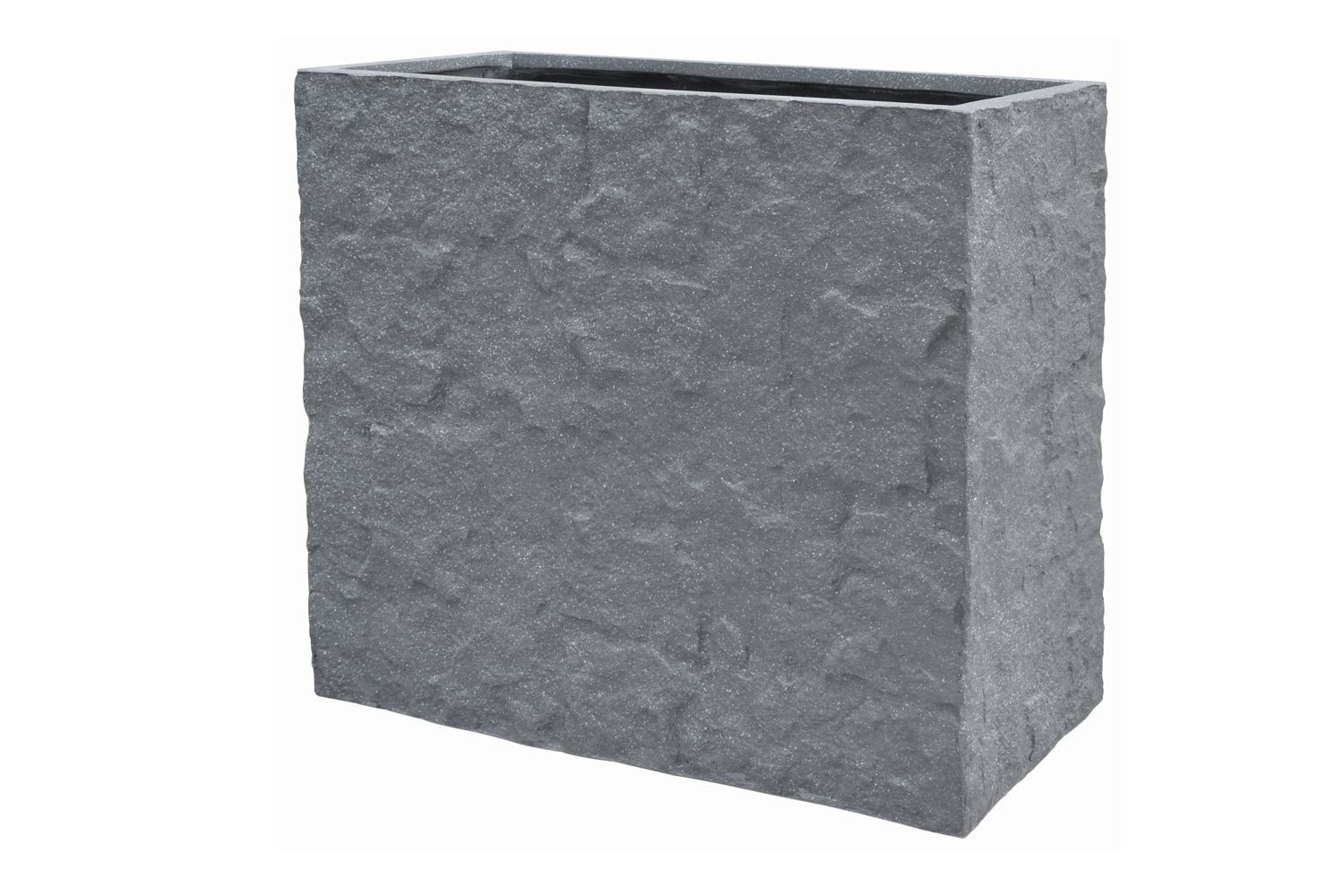 Pflanzgefäß The Rock Pflanzkasten Blumenkasten 33x83x73 cm Grau-Gepunktet