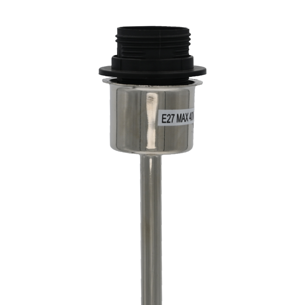 Tischleuchte Lampenfuß ROUNDI Ø11,5x49,5 cm Lampe Silber Metall