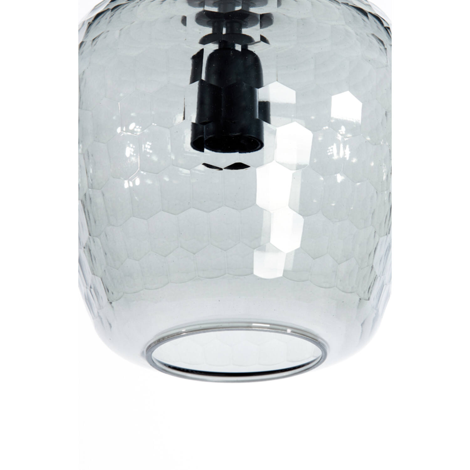 Deckenleuchte Hängeleuchte DANITA von Light & Living Lampe Ø20x26 cm Rauchglas-Schwarz