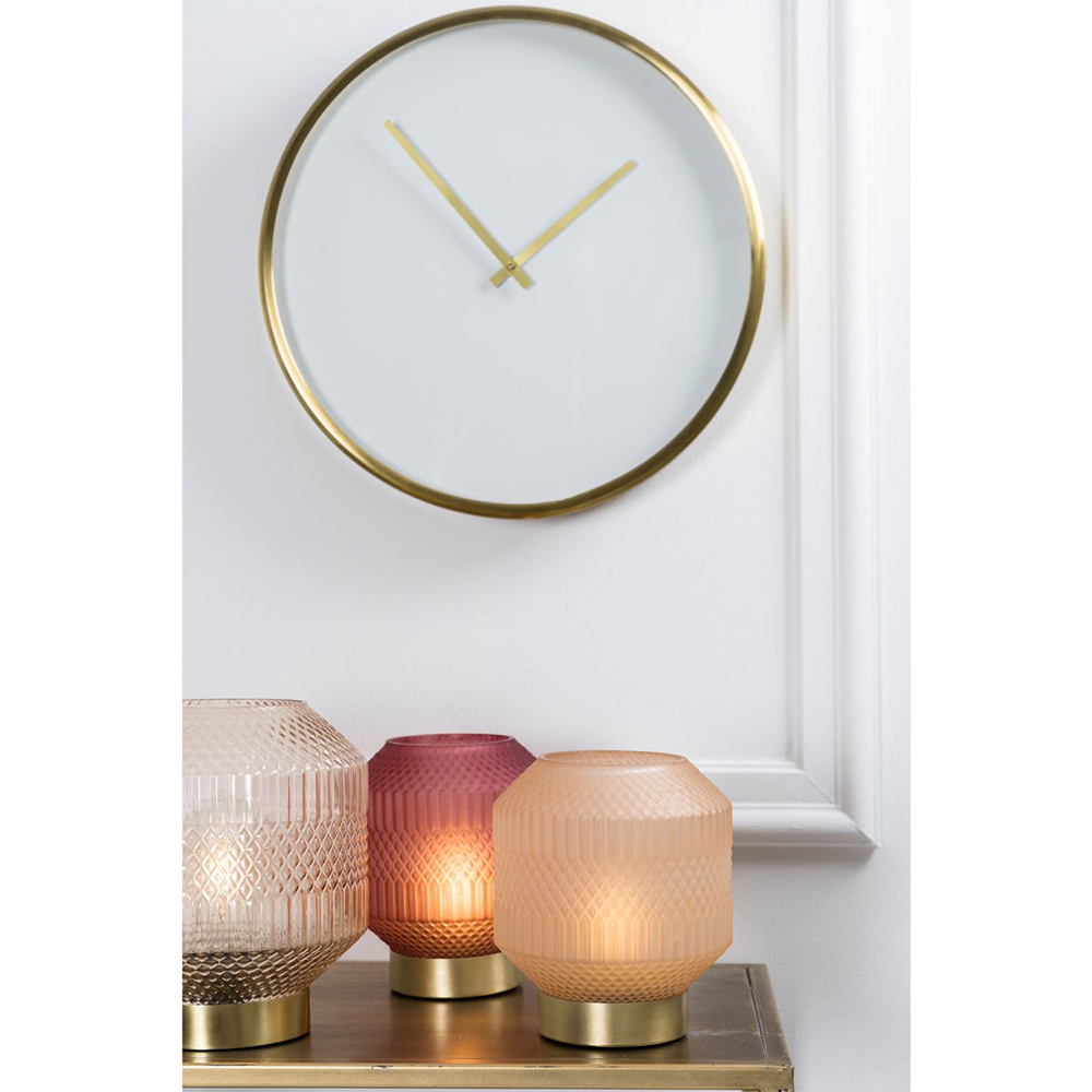 Wanduhr SEPONI Ø41 von Light & Living Uhr Weiß-Bronze matt