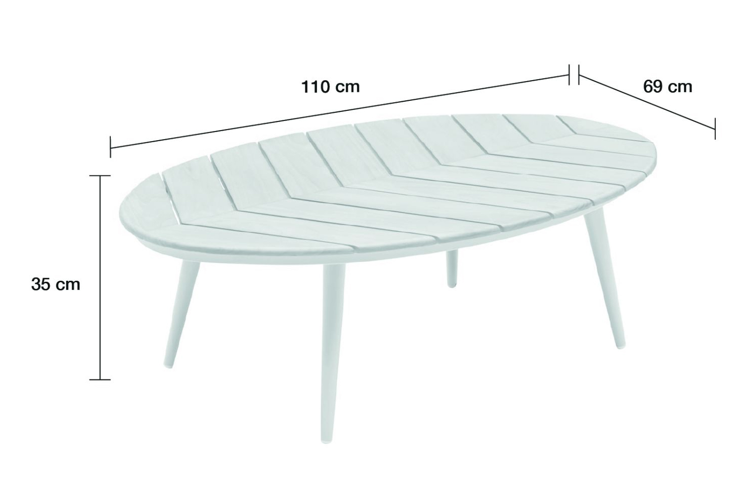 Couchtisch Madison Gartentisch Loungetisch 110x69x35 cm Anthrazit-Teakholz Couchtisch Madison Gartentisch Loungetisch 110x69x35 cm Anthrazit-Teakholz