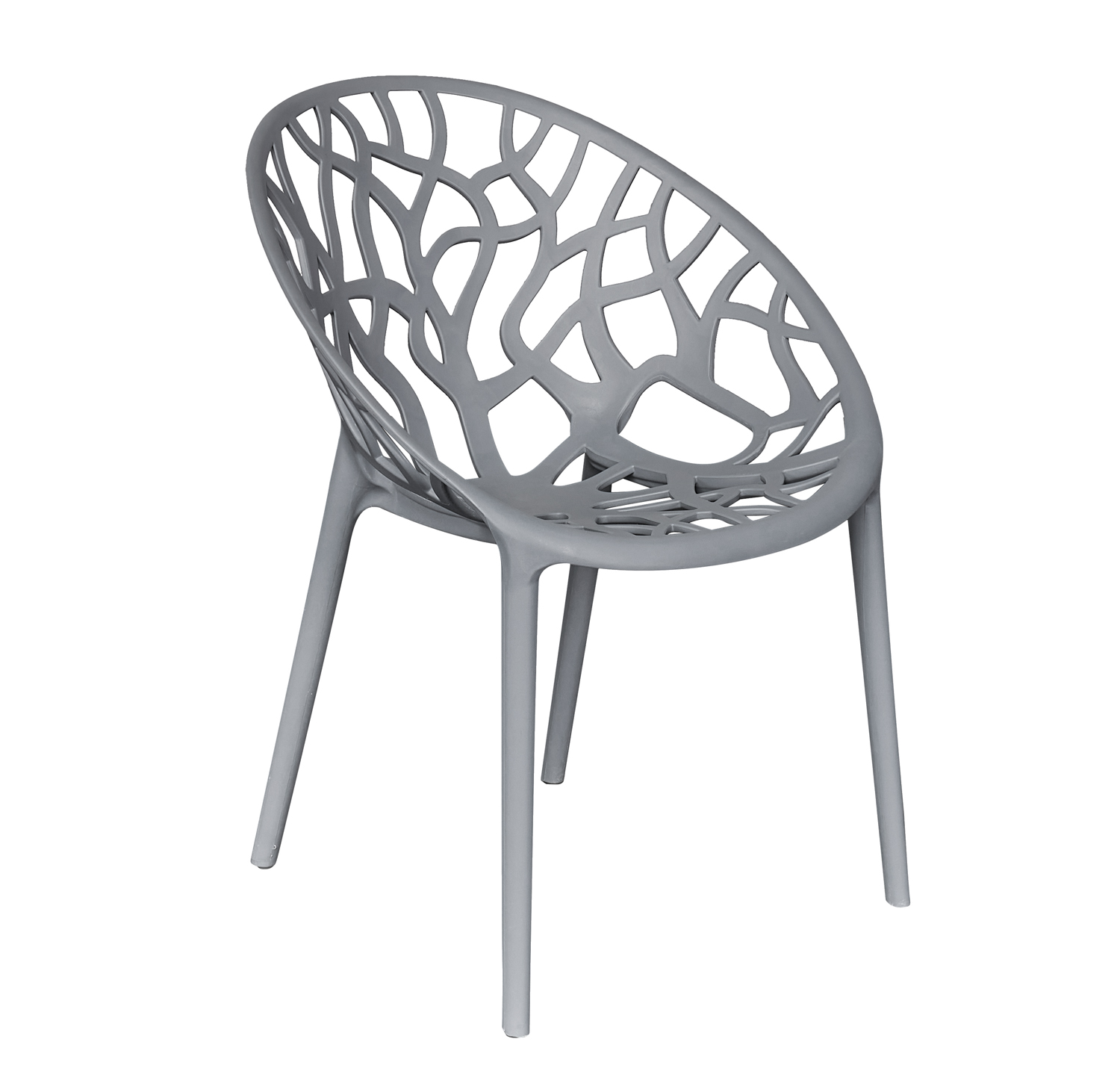 Stapelstuhl Bilby Gartenstuhl Bistrostuhl Kunststoffstuhl Anthrazit