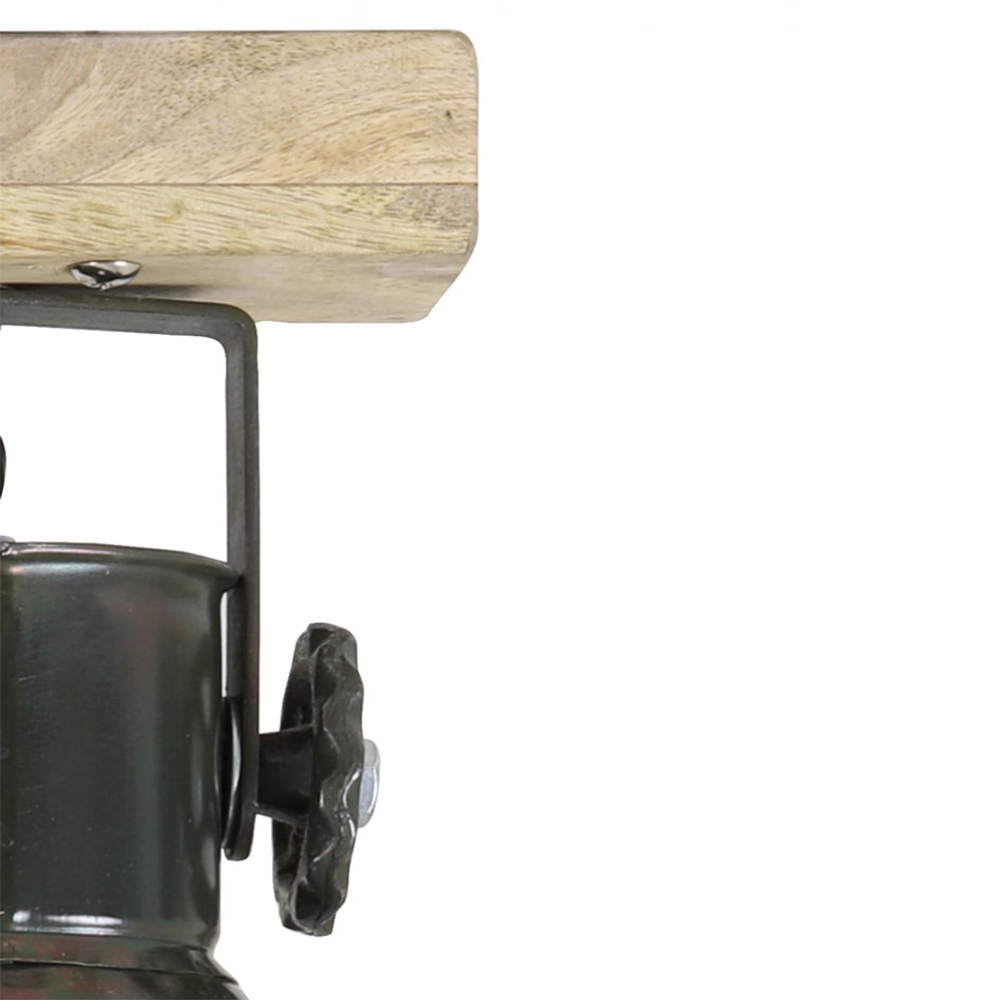 Deckenleuchte ELAY von Light & Living Lampe Holz-Armeegrün 45x18x25 cm