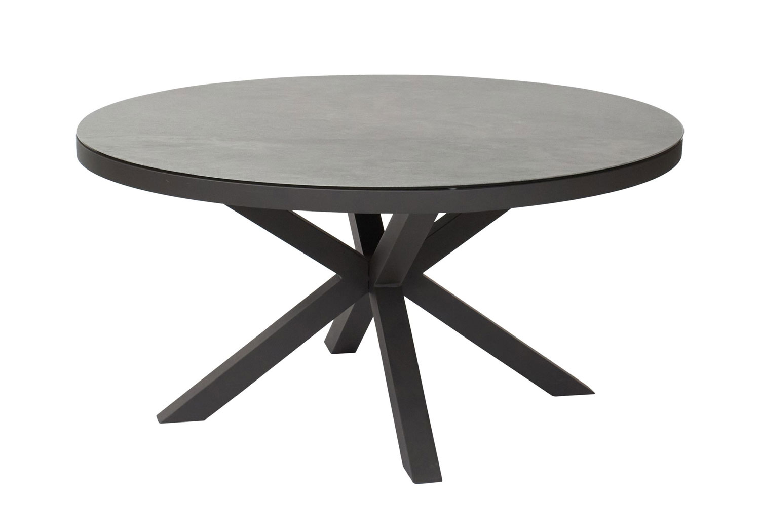 Gartentisch Burundi Balkontisch Bistrotisch Ø150x75cm rund Anthrazit
