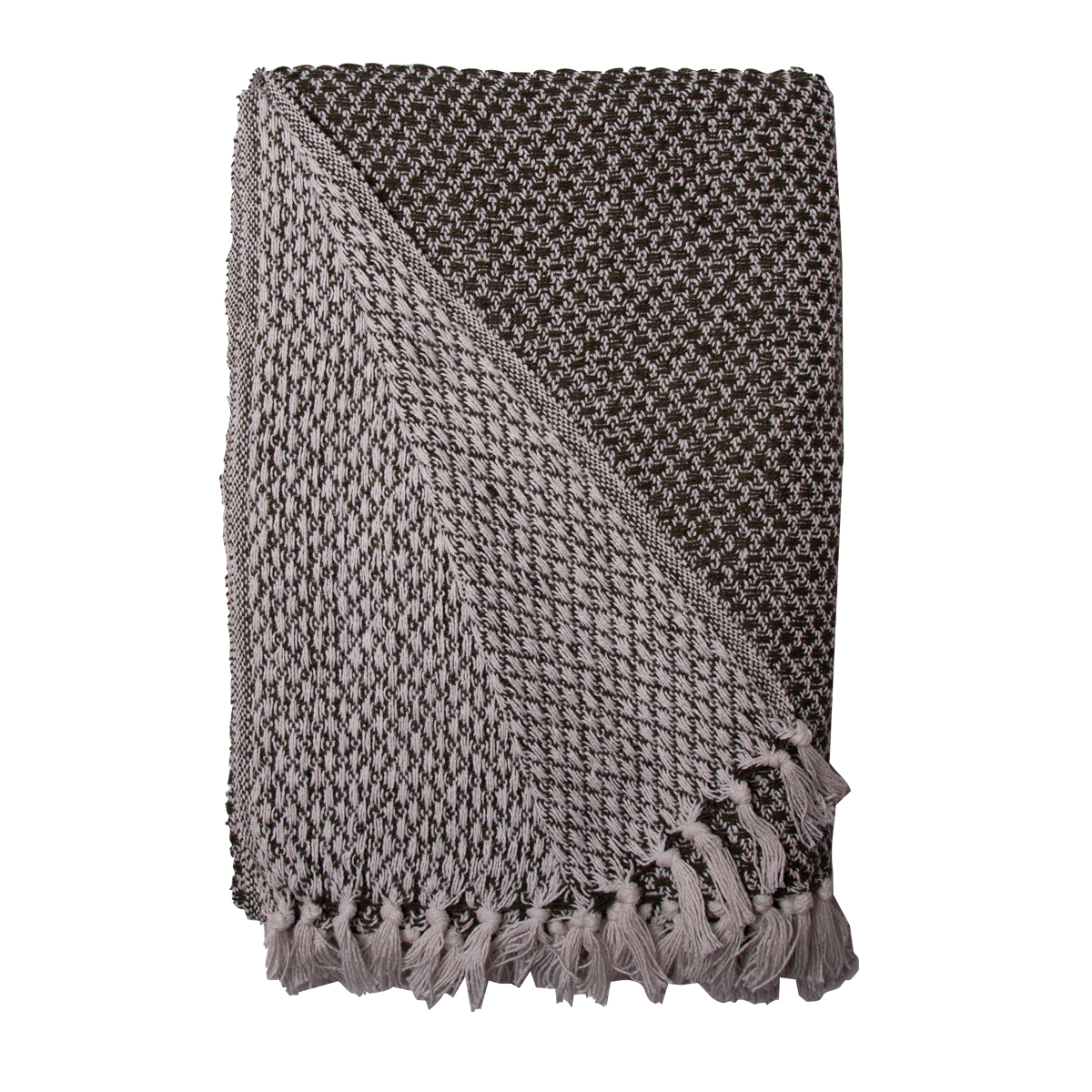 Decke Überwurf Netz 100% Baumwolle 130x180 cm Skandinavisch Oliv Decke Überwurf Netz 100% Baumwolle 130x180 cm Skandinavisch