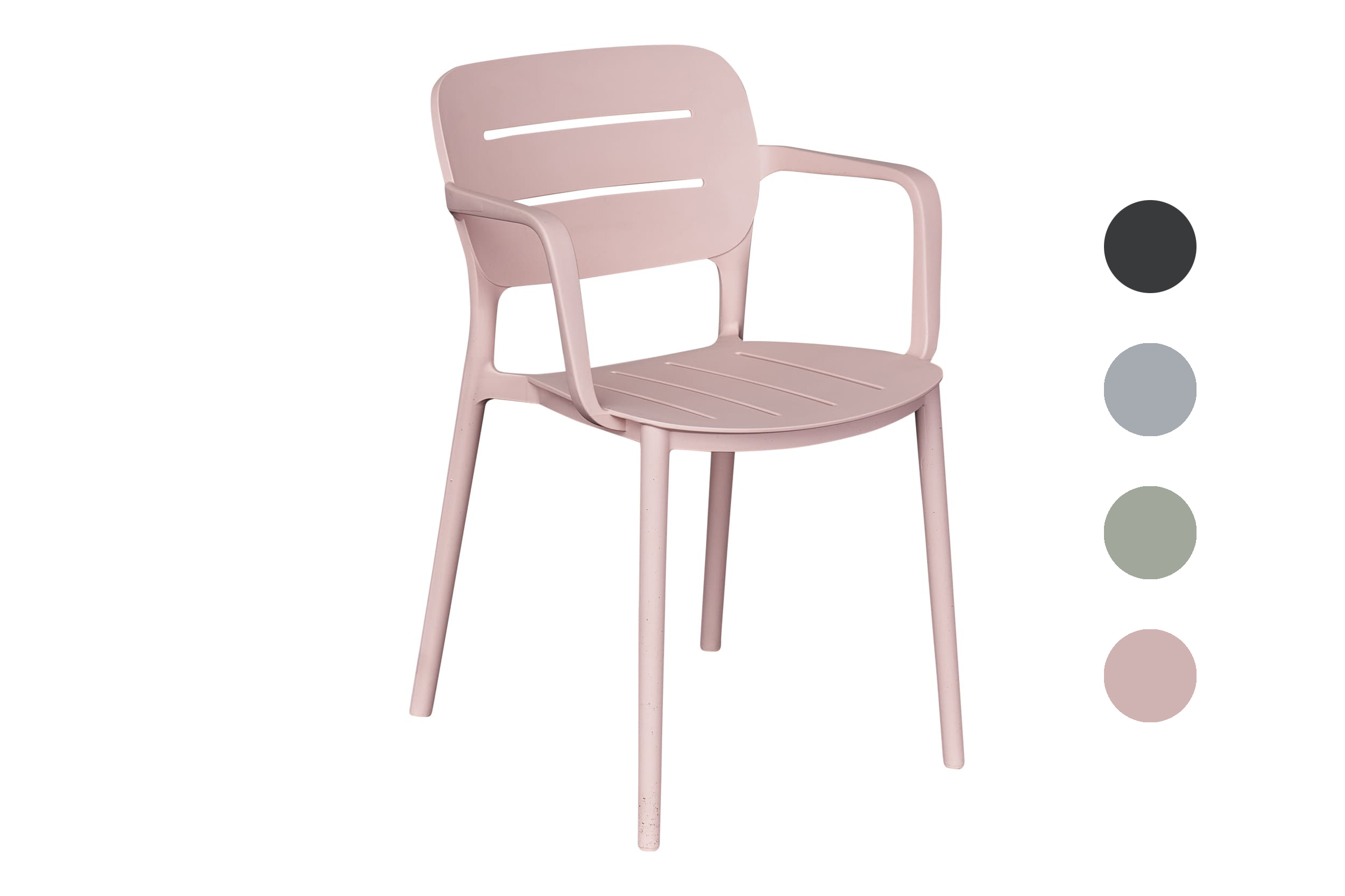 Stapelstuhl Utah Gartenstuhl Bistrostuhl Kunststoffstuhl Rosa