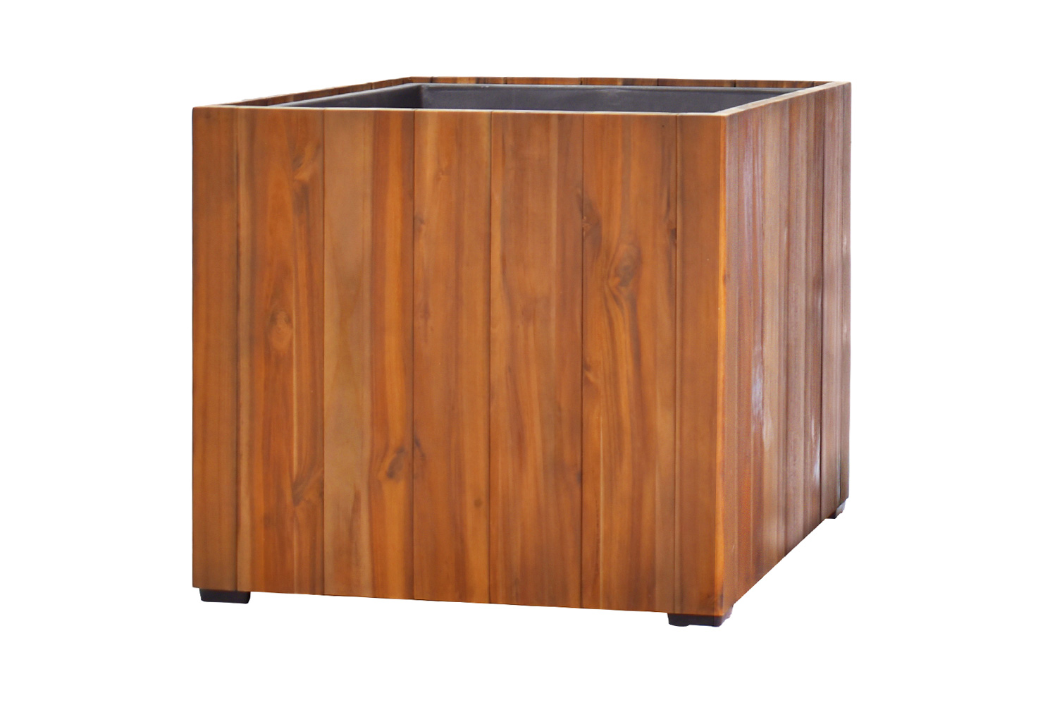 Pflanzgefäß Colorado 4 Pflanzkasten Blumenkasten Akazienholz 44,5x40,5 cm mit Einsatz Pflanzgefäß Colorado 4 Pflanzkasten Blumenkasten Akazienholz 44,5x40,5 cm mit Einsatz