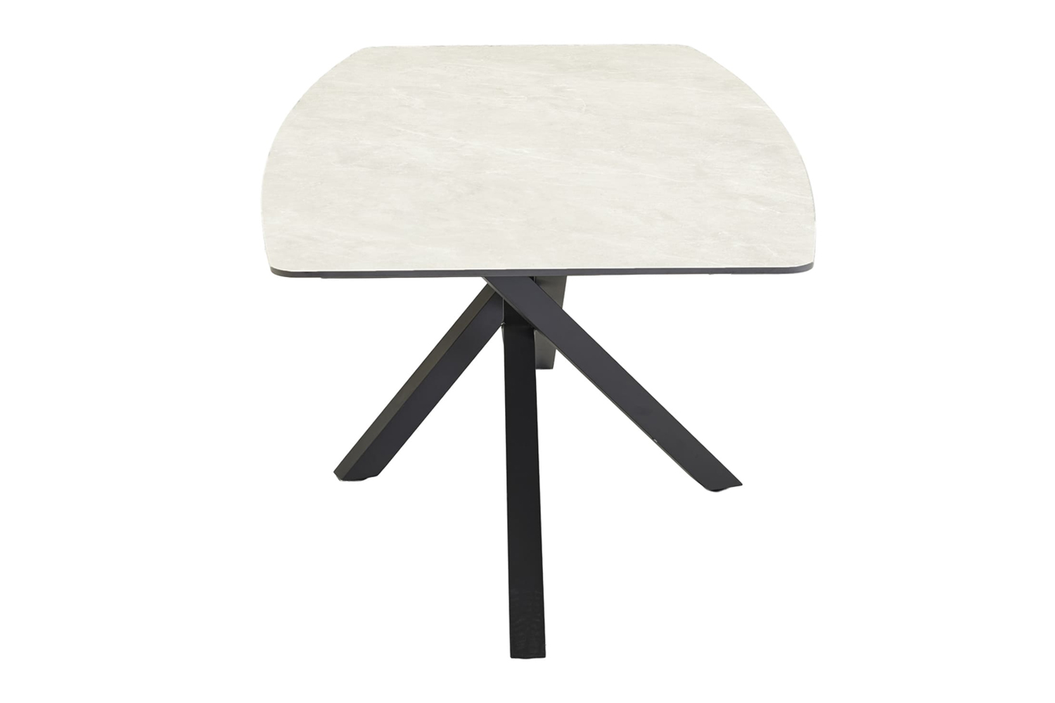 Gartentisch Concord Esstisch Terrassentisch 200x100x75cm sintered stone Anthrazit-Beige