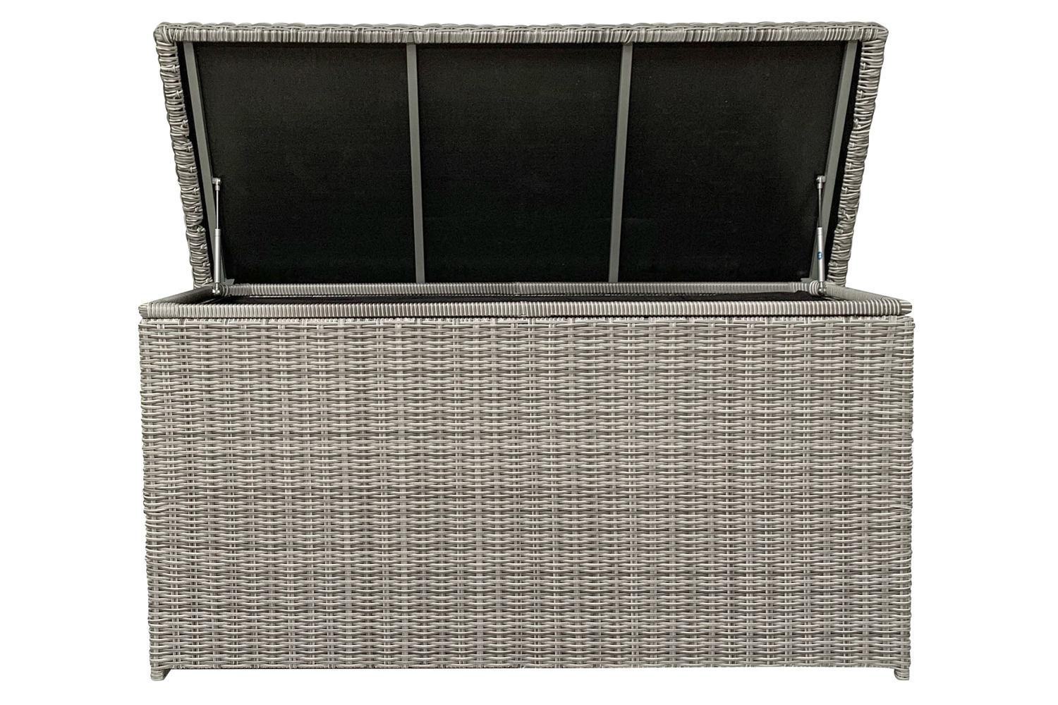Aufbewahrungsbox Dover Kissenbox Gartentruhe 152x68 cm Grau-Mix