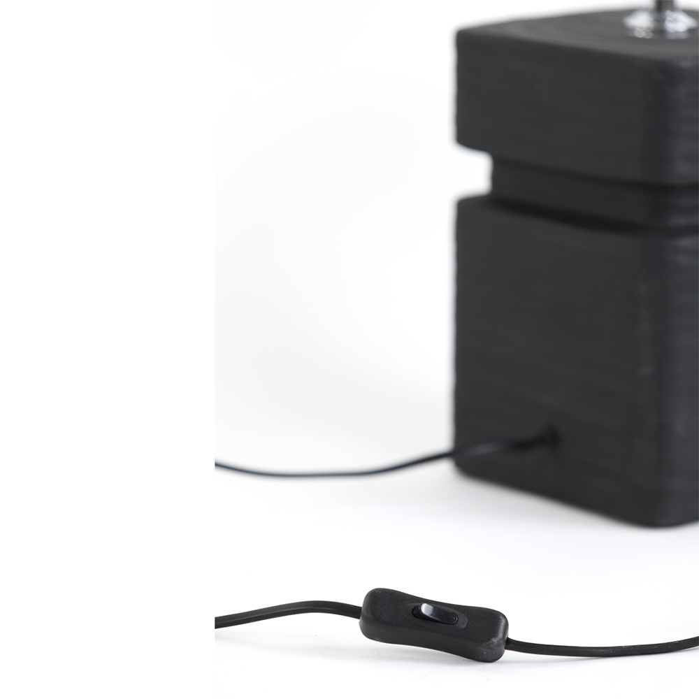 Lampenfuß AMTA von Light & Living Tischleuchte 16x16x32 cm Keramik schwarz