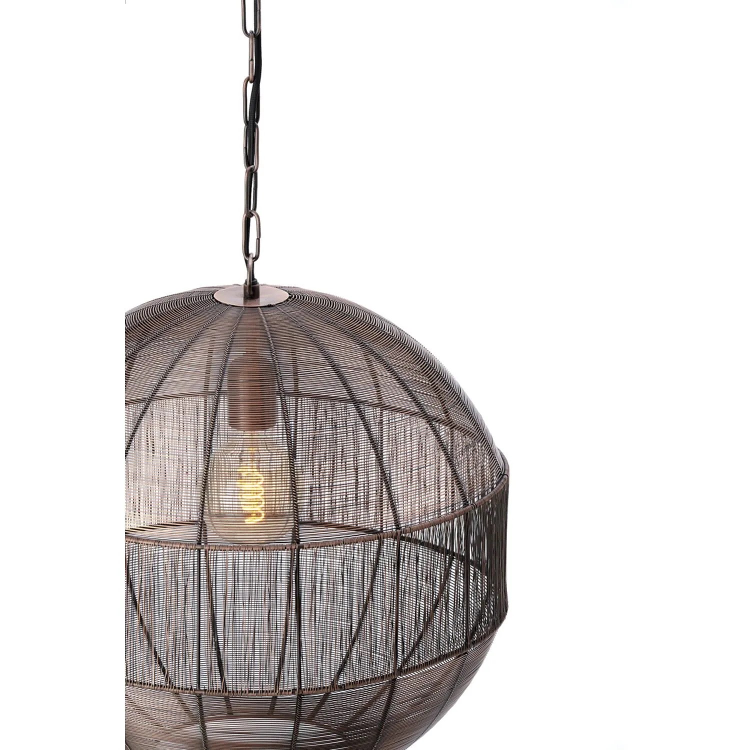 Deckenleuchte Hängeleuchte PILKA von Light & Living Lampe Ø45x47 cm Antik Kupfer