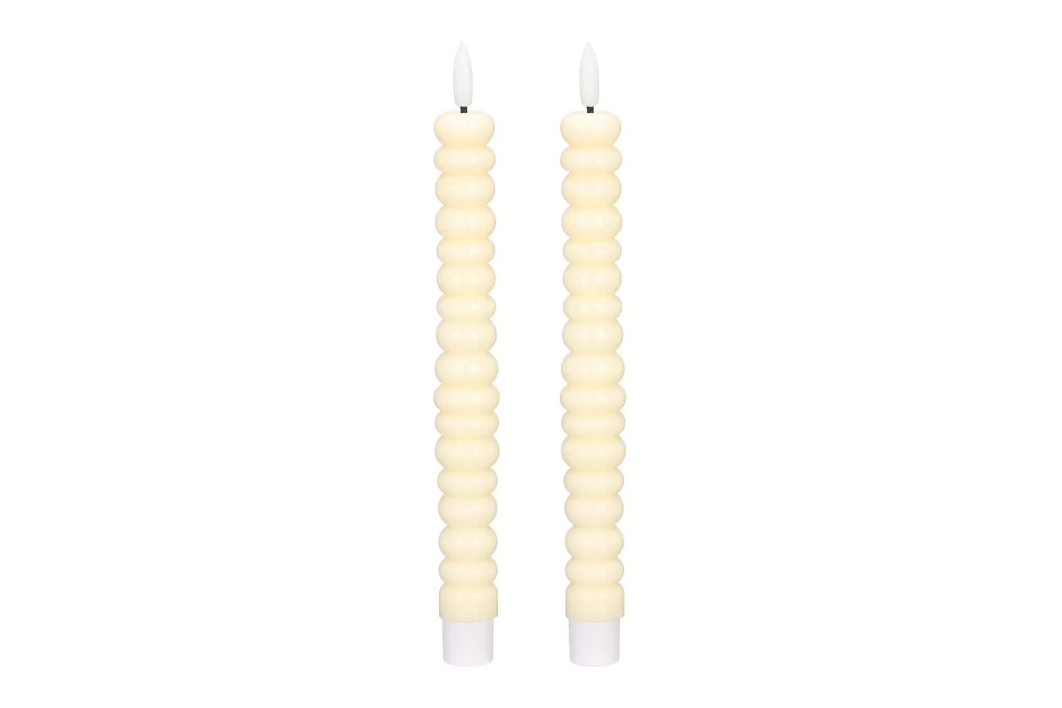0017531-led-stabkerzen-echtwachs-dinnerkerze-creme_2.jpg LED-Stabkerzen 2er Set Ø2,2x22 cm Dinnerkerze Timer Creme