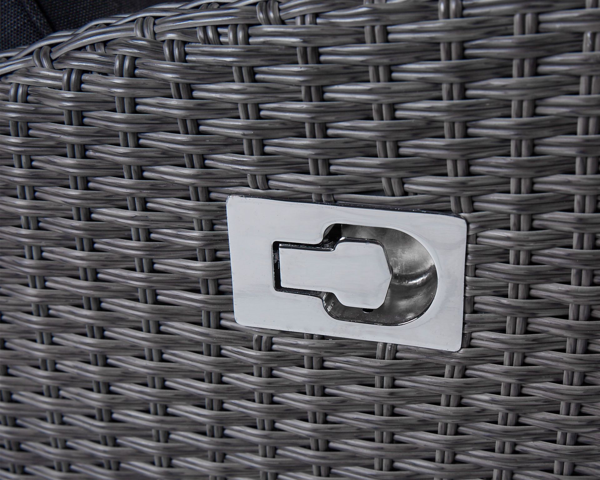 Living Verstellsessel Kansas Gartensessel Liegesessel Loungesessel grau-mix Relaxsofa Kansas 3er Sofa Garten Couch Dreisitzer grau-mix